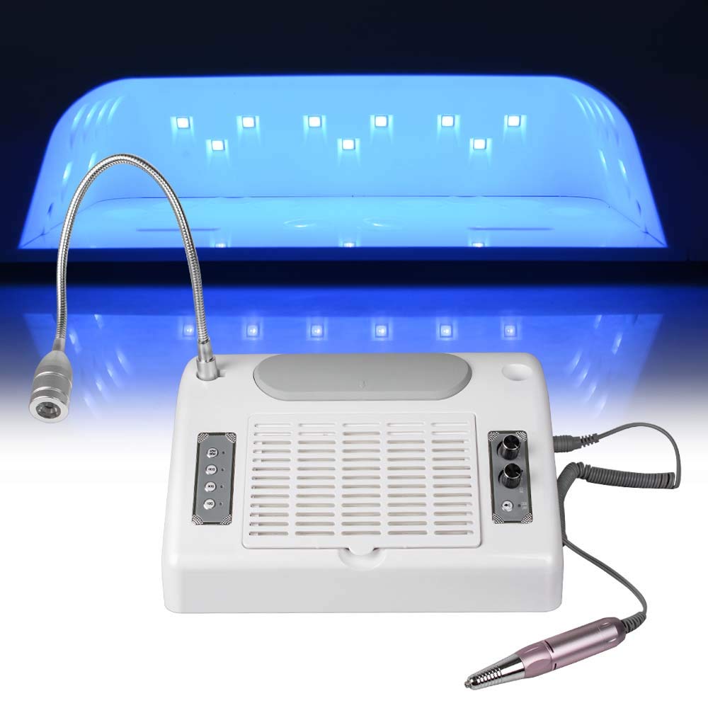 Lolicute 5-in-1 Electric Nail Drill Machine with 30000RPM & Vacuum Dust Collector - Professional Nail File Kit for Salon & Home Manicure Pedicure | Perfect for Nail Art, Acrylics & Gel Extensions (Fast US Shipping)