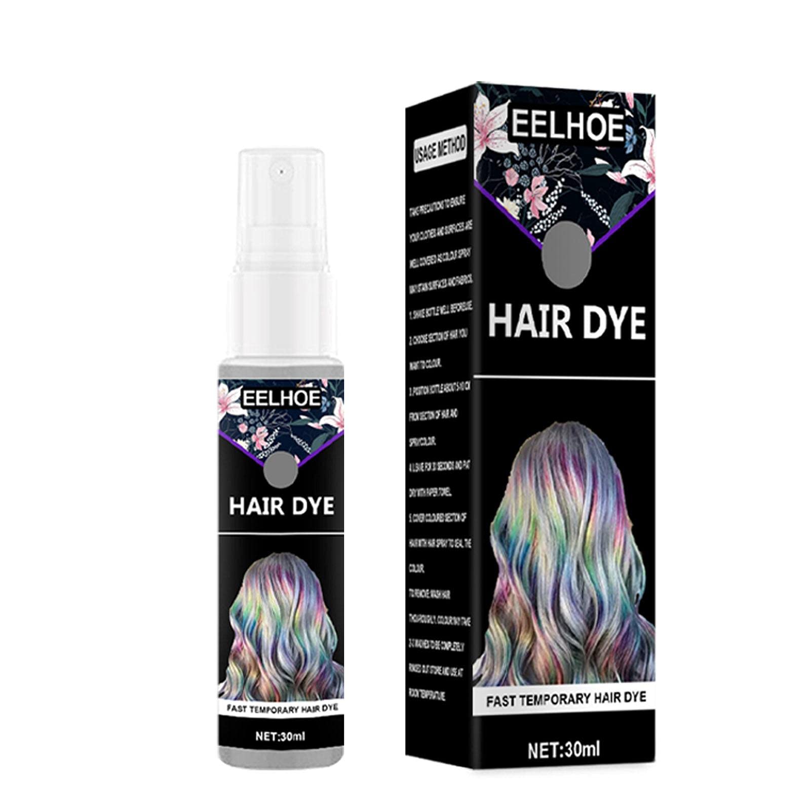 Temporary Hair Color Spray - Quick & Easy Washable Hair Dye for Men & Women | 30ml Instant Hair Coloring for Parties, Halloween, Cosplay & DIY Styling