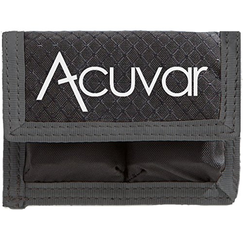 Acuvar DSLR Camera Battery Pouch - Holds 2 Batteries for Nikon, Canon, Sony | Waterproof & Shockproof Case for Travel & Outdoor Photography