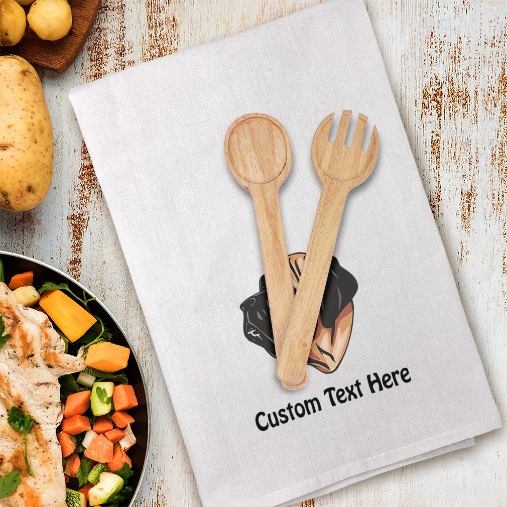 Custom Printed English Mastiff Head Design Kitchen Towels - Absorbent Flour Sack Dish Towels for Pets Lovers, Dog Cleaning & Kitchen Decor - Perfect for Cooking, Baking & Pet Care