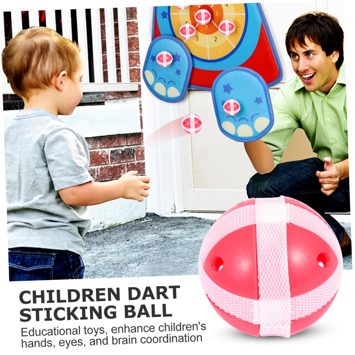 VICASKY 24-Piece Educational Toy Set - Interactive Red Sticky Balls for Kids, Sensory Play & Stress Relief - Perfect for Classroom Activities, Autism Therapy & Indoor Fun