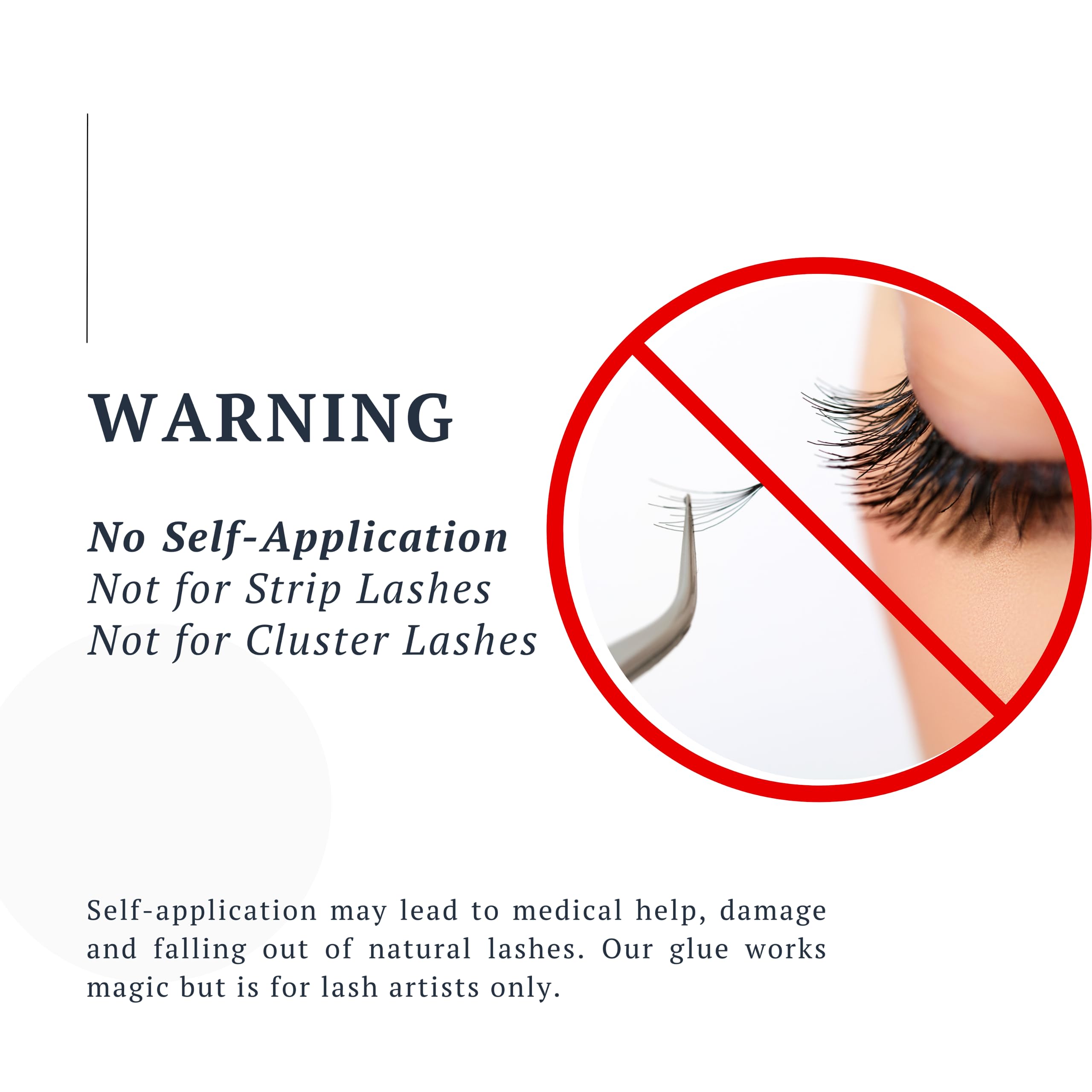 BEAUTIENA Professional Eyelash Extension Glue - 7 Week Long Lasting Lash Adhesive, Fast Drying 1-2 Sec, Semi-Permanent Formula (5ml/0.17oz) - Perfect for Salon Professionals & Lash Artists - Safe for Sensitive Eyes, Ideal for Volume & Classic Lash Extensions