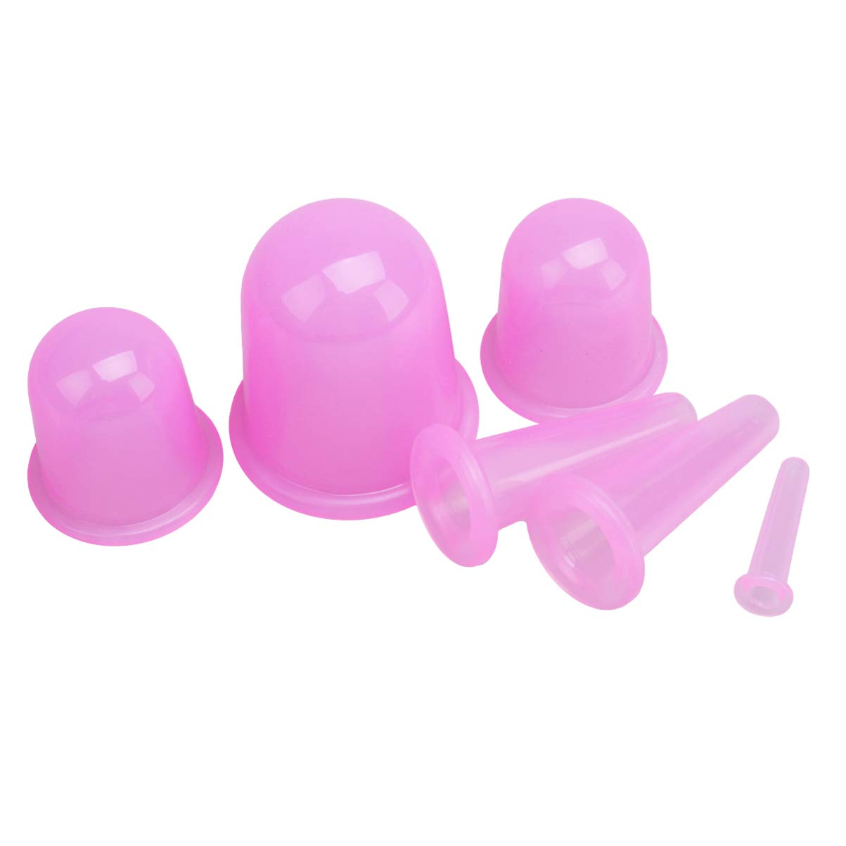 Milisten 6-Piece Lymphatic Drainage Silicone Cupping Set - Body Massage Therapy Cups for Detox, Cellulite Reduction & Pain Relief - Perfect for Home Spa, Post-Workout Recovery & Relaxation