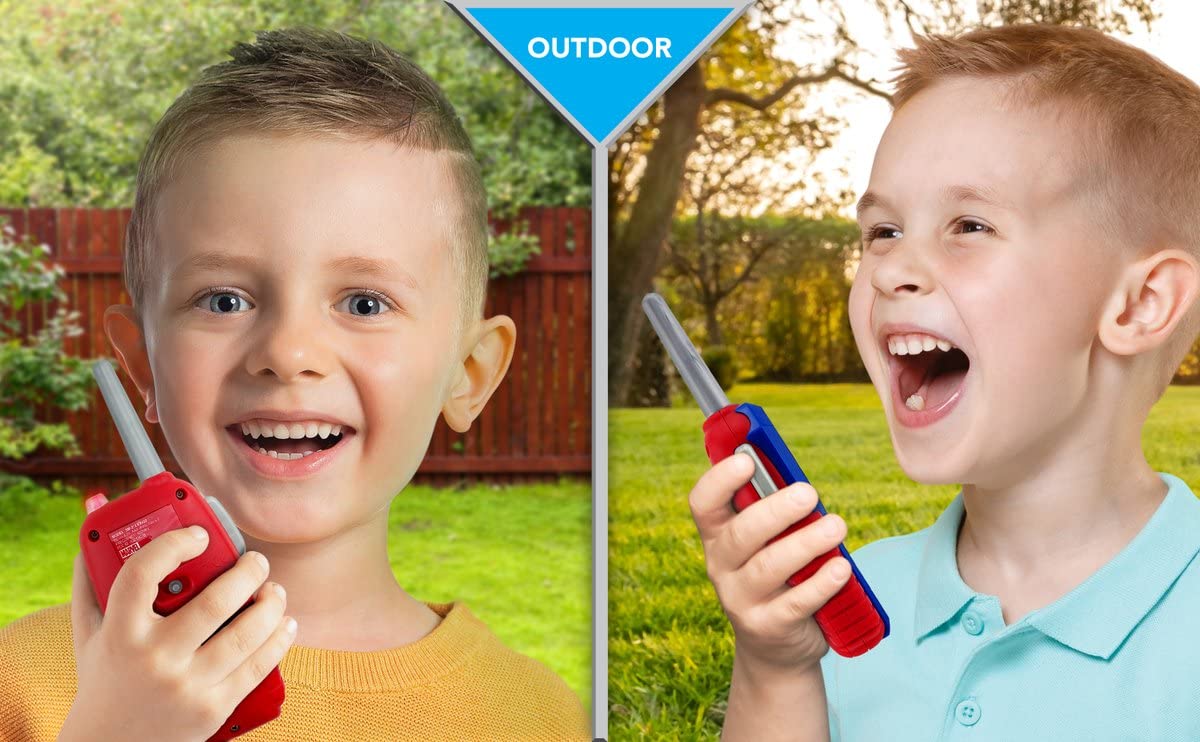 eKids Spiderman Walkie Talkies for Kids - Light-Up Toy for Indoor & Outdoor Play - Perfect for Superhero Pretend Play, Backyard Adventures & Birthday Gifts