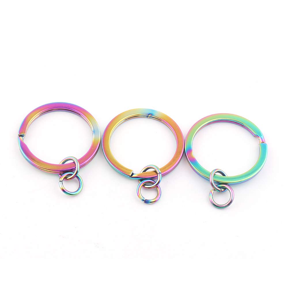 Vintage Metal Key Rings - 10pcs Antique Jump Rings for Leather Crafts & Keychains