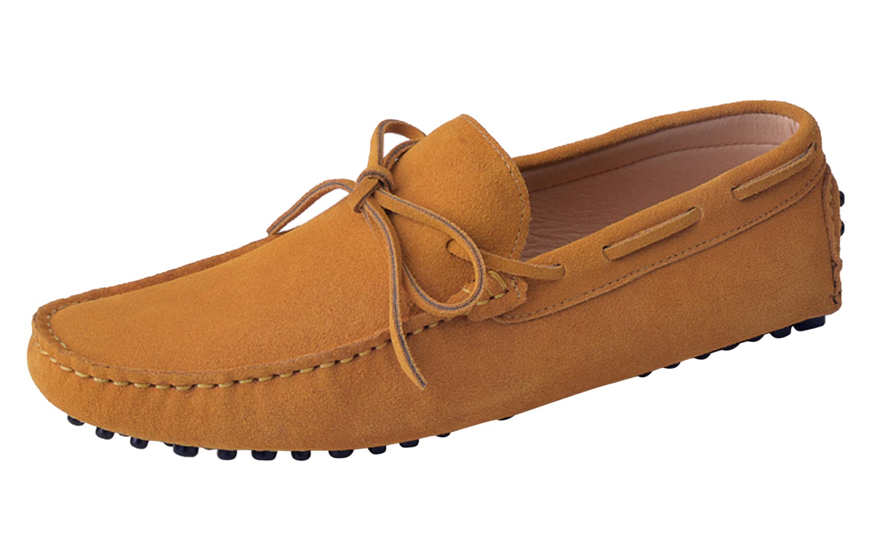 Santimon Men's Penny Loafers - Classic Suede Leather Moccasins Slip-On Shoes for Casual Wear, Driving & Prom | Comfortable & Stylish Men's Footwear for Office, Parties & Daily Use