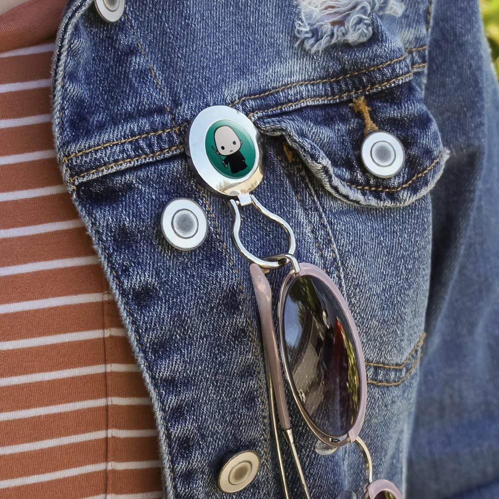 Harry Potter Voldemort Cute Chibi Magnetic ID Badge Holder - Fun Office Accessory for Teachers, Nurses & Potter Fans