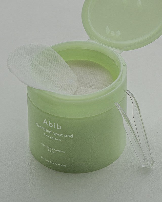 Abib Heartleaf Spot Pad Calming Touch 80pads - Soothing Acne Treatment for Sensitive Skin | Perfect for Post-Workout, Travel & Daily Skincare Routine