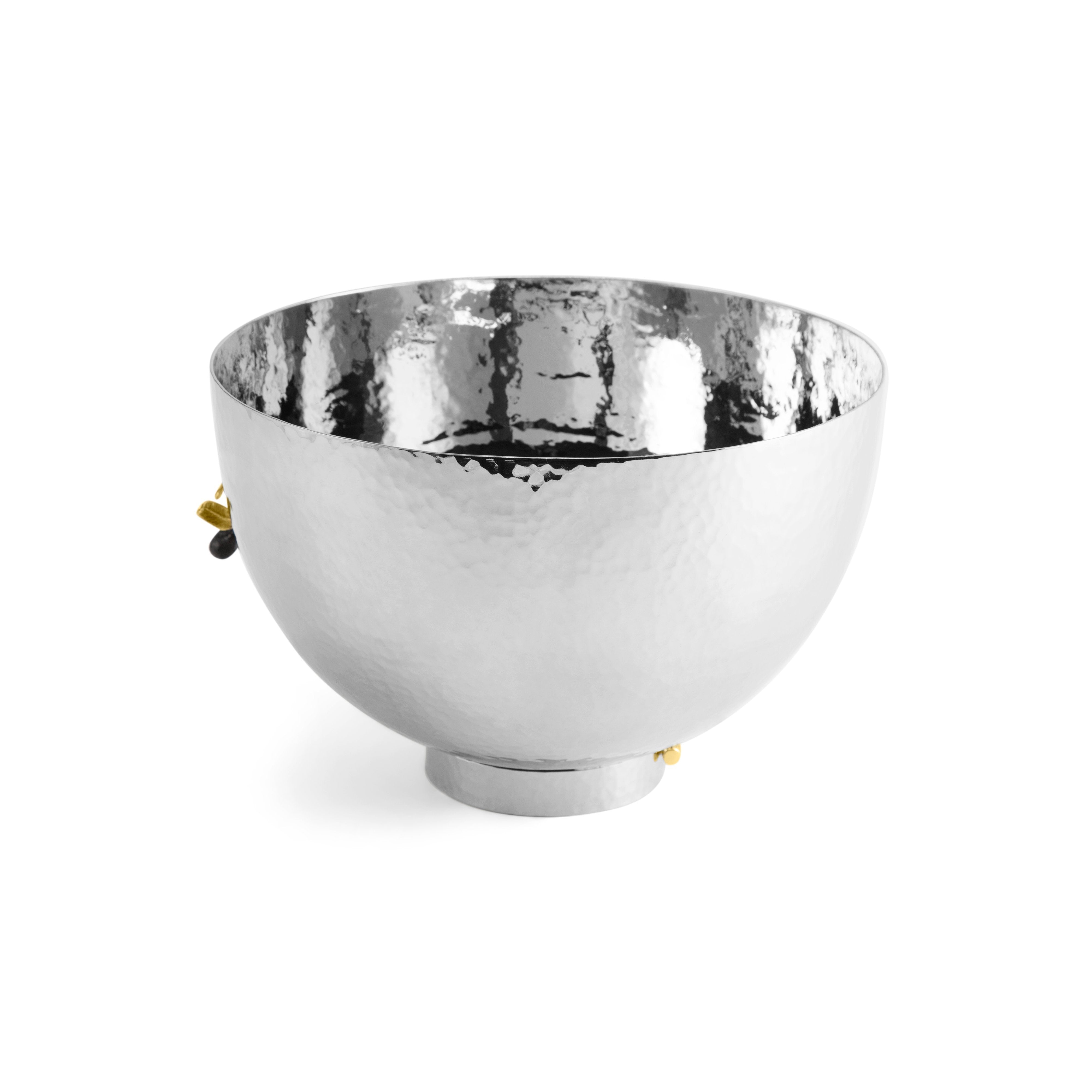 Premium Olive Branch Large Serving Bowl - Handcrafted Ceramic Fruit Salad Bowl for Entertaining, Kitchen & Dining Decor - Perfect for Parties, Holidays & Home Decor