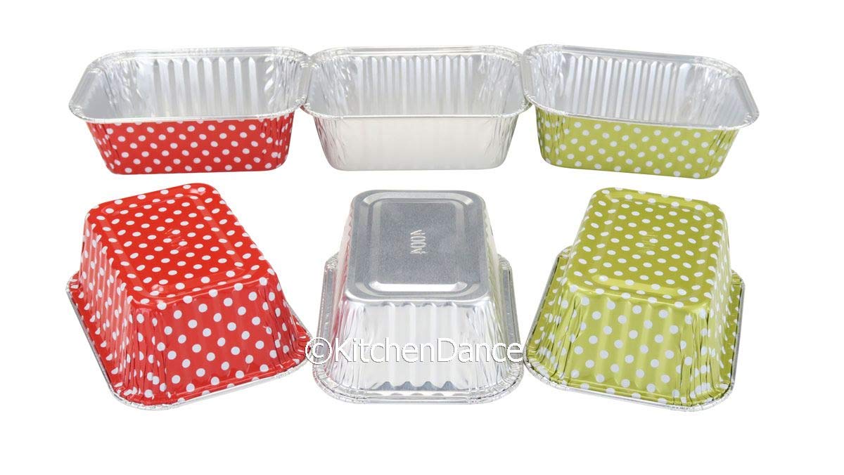 KitchenDance 6 oz Disposable Aluminum Mini Loaf Pans - 500 Pack (Silver, No Lids) | Perfect for Baking, Meal Prep & Party Favors | Individual Sized for Muffins, Brownies & Small Desserts