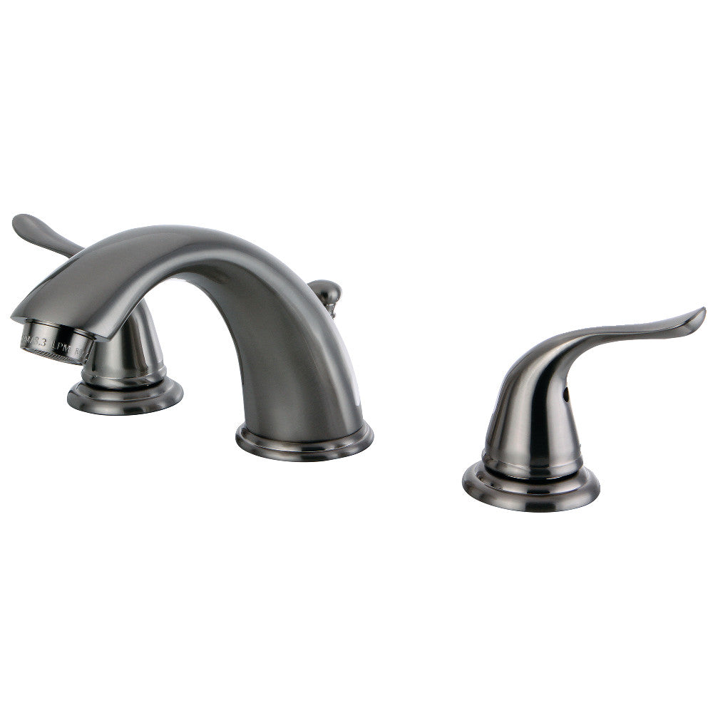 Kingston Brass KB2961YL 8-Inch Widespread Bathroom Faucet - Modern Waterfall Spout for Vanity Sink, Perfect for Home & Hotel Bathroom Renovation