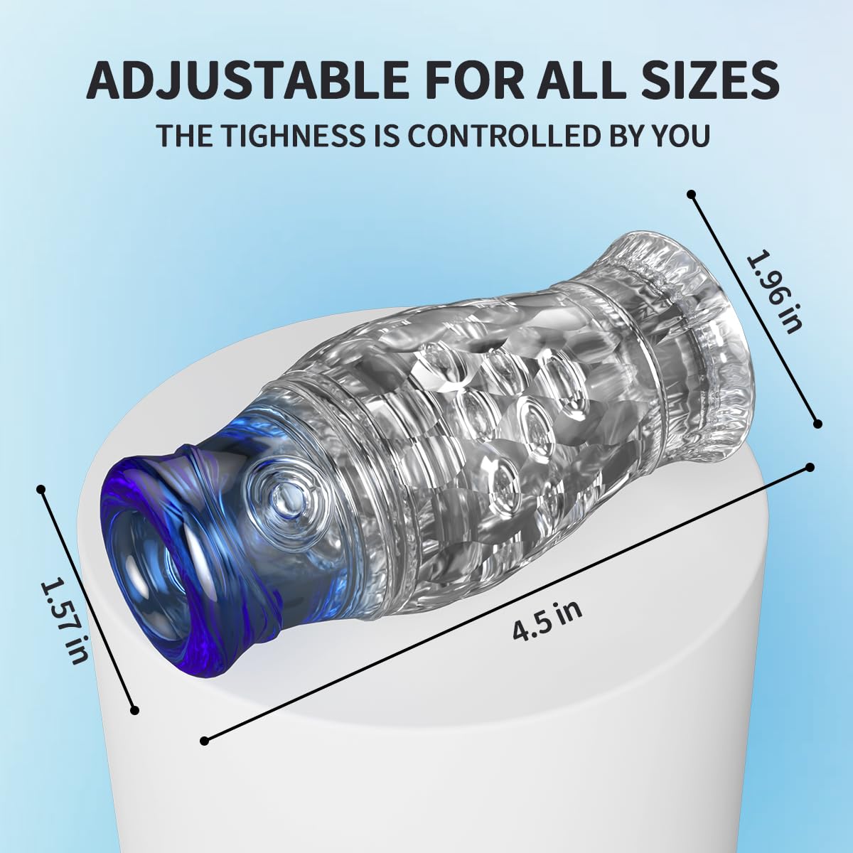 Premium Male Masturbator - Transparent Suction Stroker with Realistic Vaginal Texture & Blowjob Simulation | Adult Sex Toy for Men | Perfect for Solo Play, Couples Fun & Discreet Pleasure