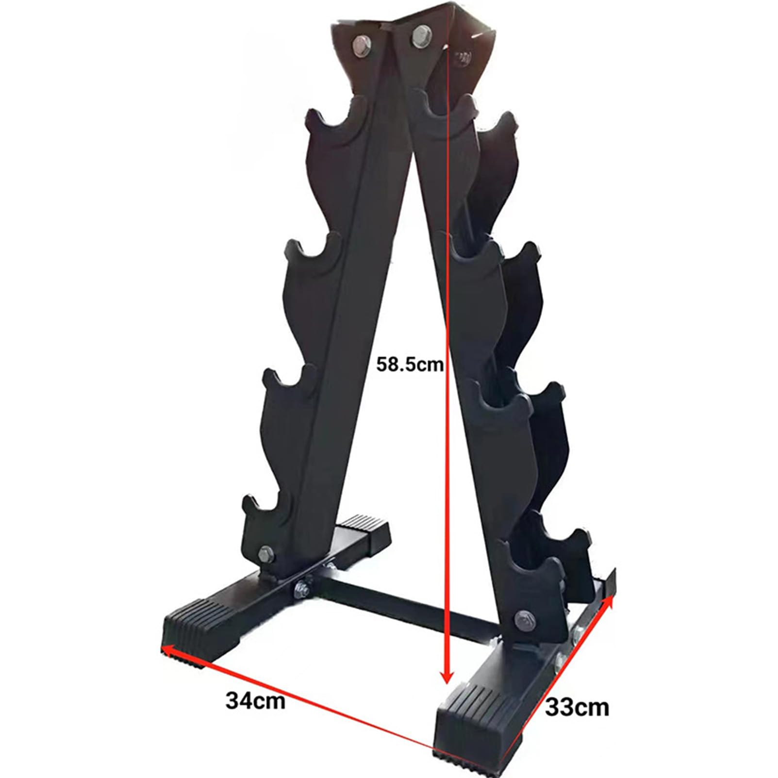 5/4/3 Tier Dumbbell Rack - Heavy Duty Weight Storage Stand for Home Gym, Dumb Bell Holder Organizer with Large Capacity, Space Saving Tree Rack & Weight Tower for Workout Equipment (Perfect for Garage, Basement or Fitness Room Organization)