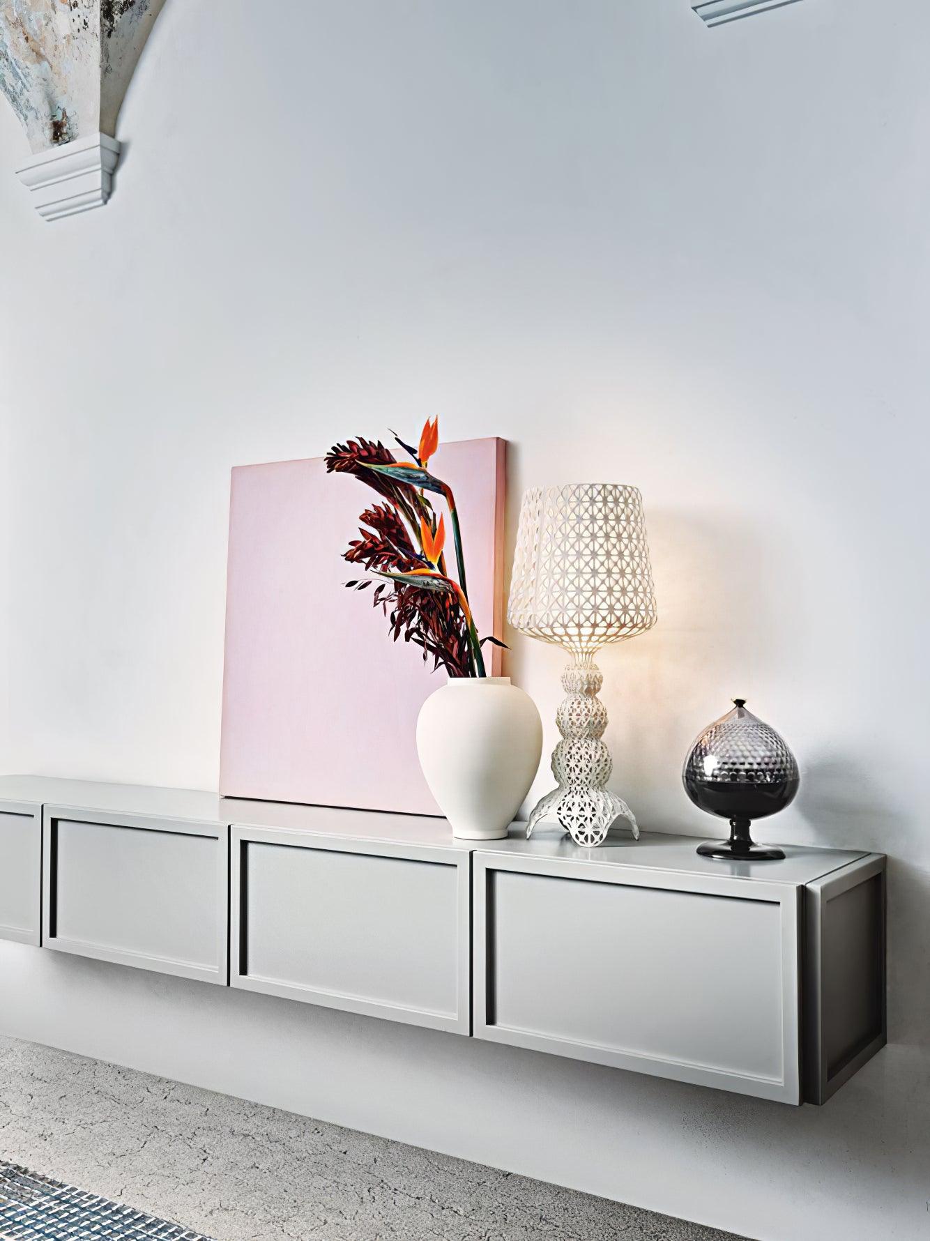 Stylish Kabuki Table Lamp - Modern LED Desk Light for Home Office, Living Room & Bedroom - Perfect for Reading, Working & Decor
