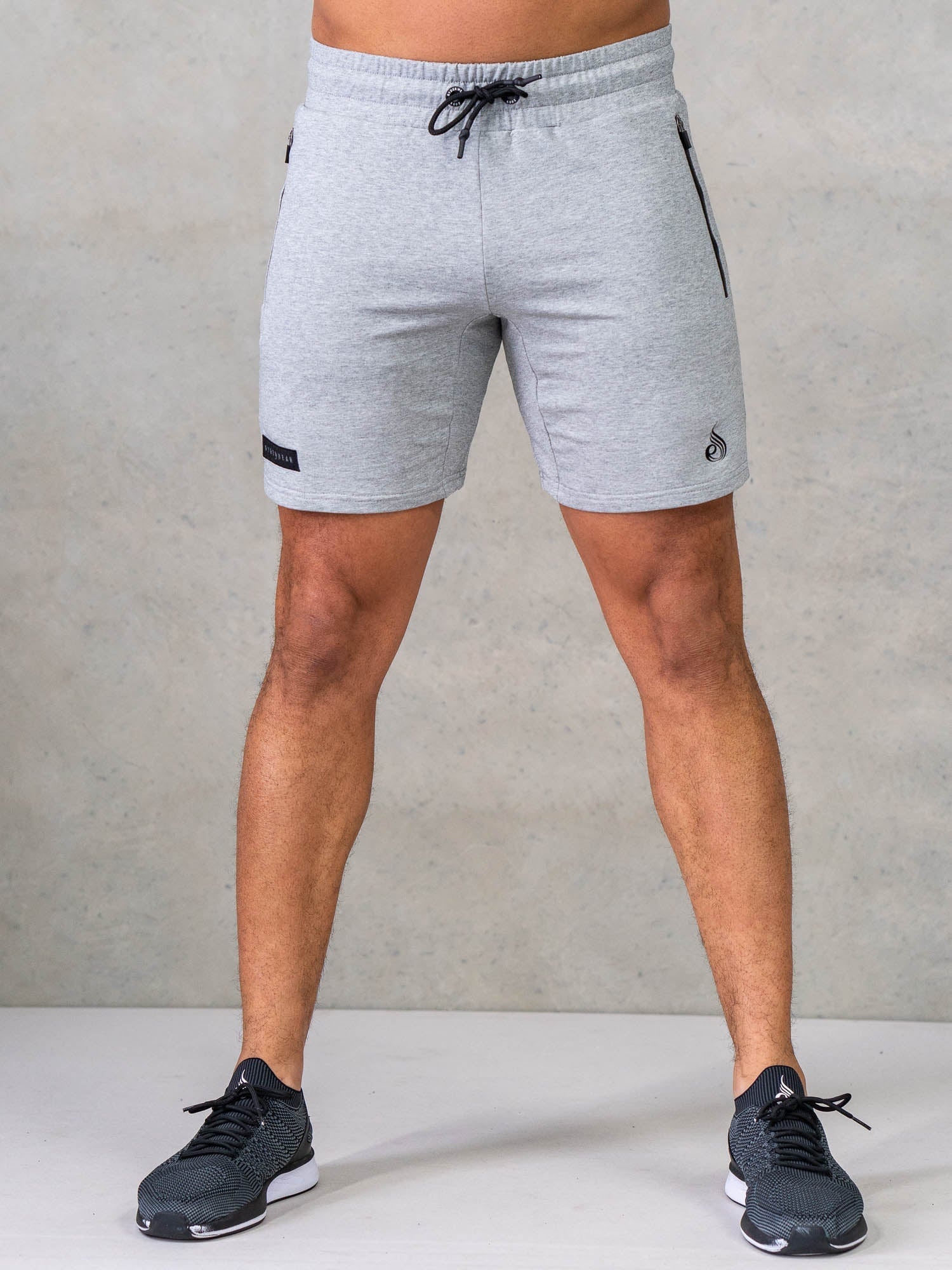 Endurance Track Shorts for Men - Breathable Grey Marl Running Shorts - Perfect for Gym, Jogging & Workouts