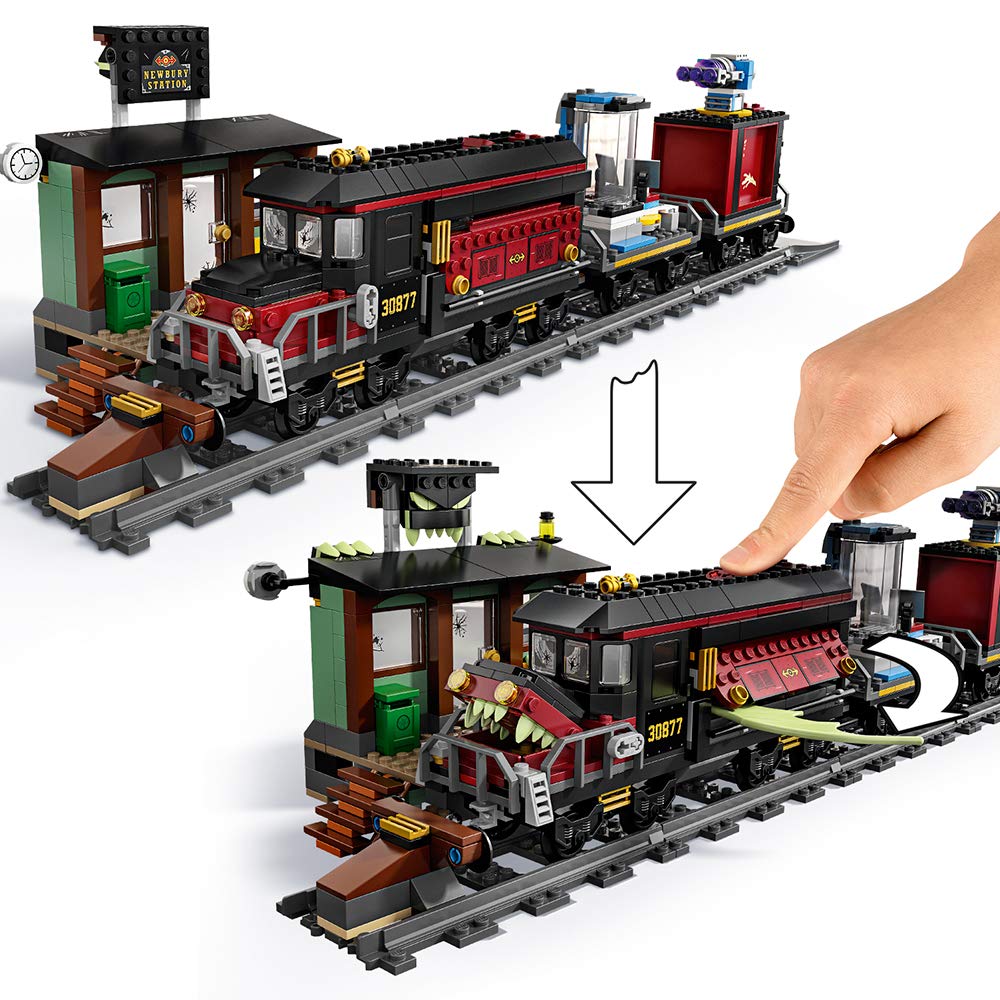 LEGO Hidden Side Ghost Train Express 70424 Building Kit - 698 Piece Interactive AR Train Toy for Kids Ages 8+ | STEM Learning Toy for Boys & Girls | Perfect for Halloween Play, Birthday Gifts & Family Bonding Activities