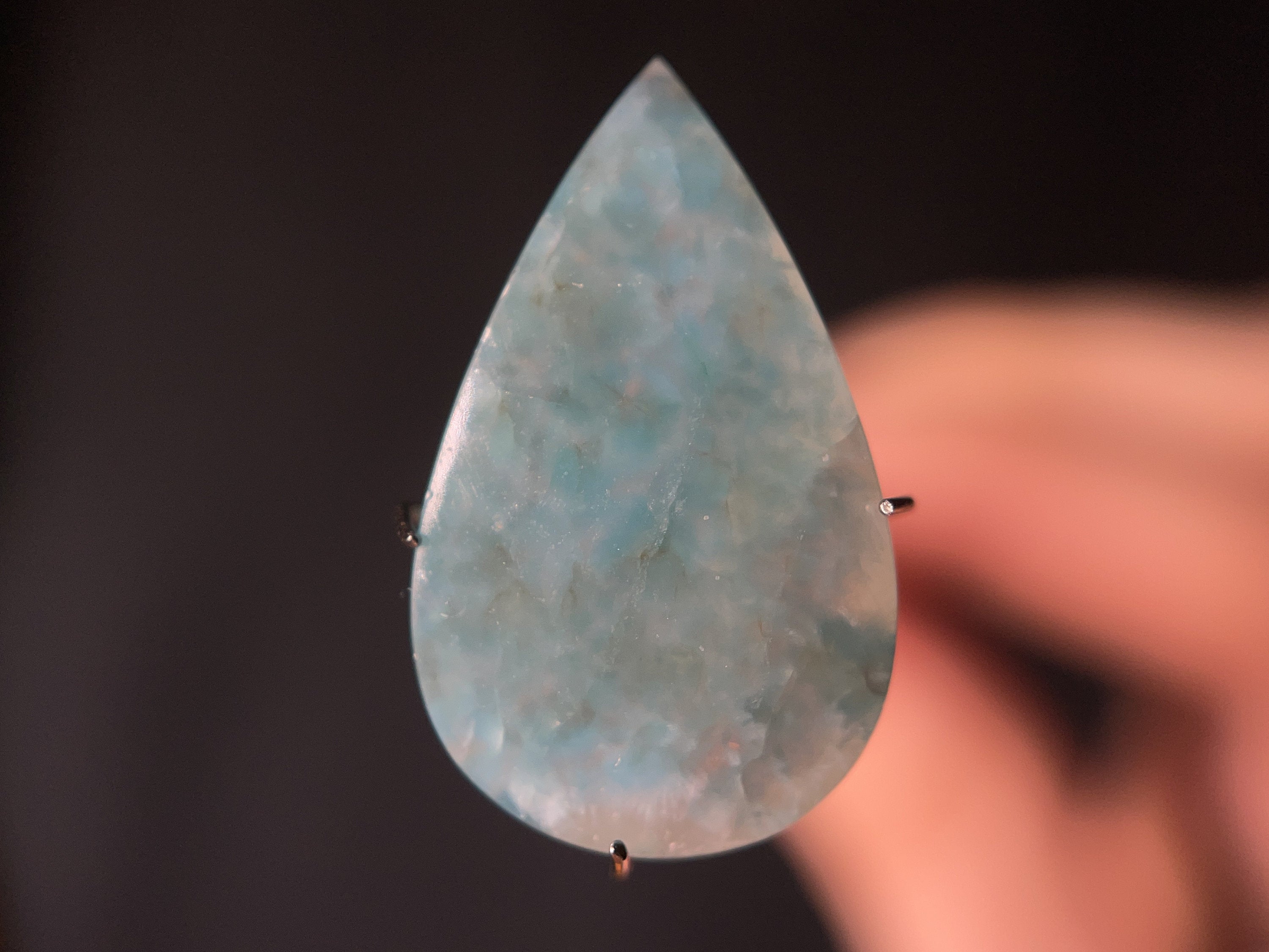 GILALITE Cabochon Gemstone - Solid Blue Teardrop Medusa Paraiba Quartz for Jewelry Making | Handmade Pendant, Earrings & DIY Craft Supplies | Perfect for Bohemian, Vintage & Boho Chic Designs