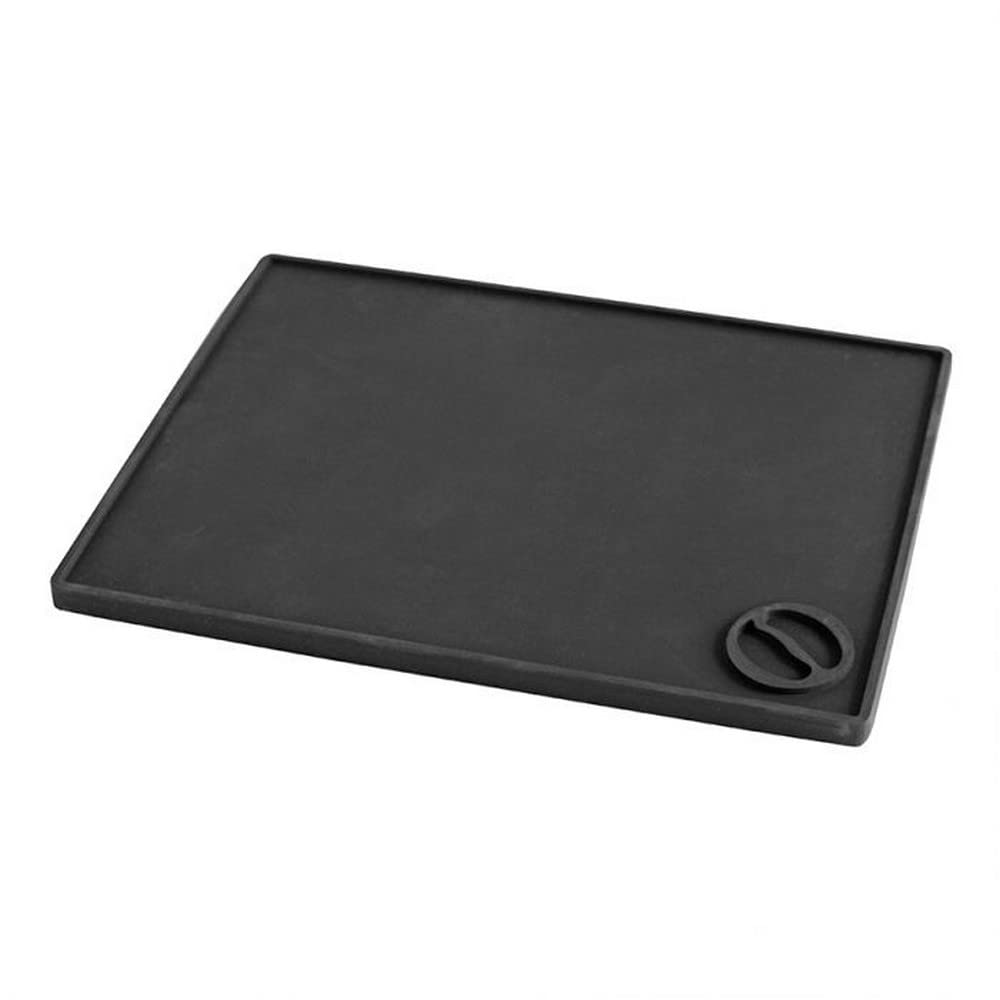 Premium Black Tamper Mat for Espresso & Coffee Making - Non-Slip Barista Accessory (150x200mm) - Easy Clean Surface for Coffee Shops & Home Brewing Stations