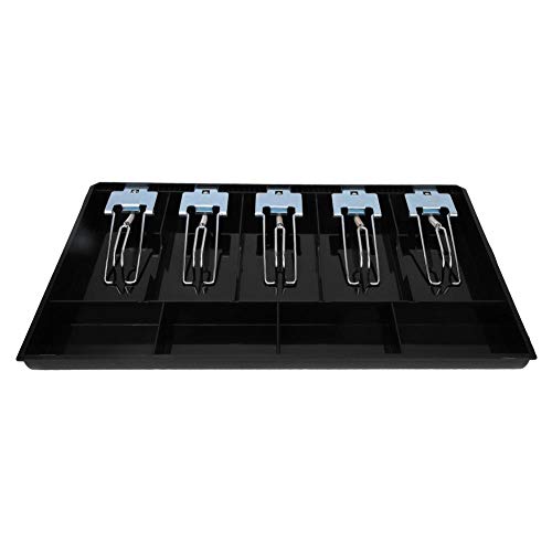 Large Capacity Cash Tray & Money Box - Durable Currency Storage Organizer for Hotels, Shops, Supermarkets & Home Use (Black) | Perfect for Cash Handling, Register Drawers & Secure Money Storage