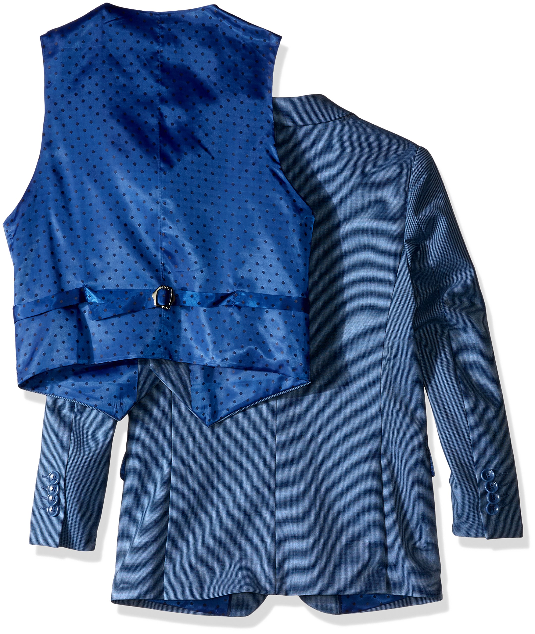 Isaac Mizrahi Boys' 3-Piece Suit Set with Two-Button Jacket - Formal Wear for Weddings, School Events & Special Occasions