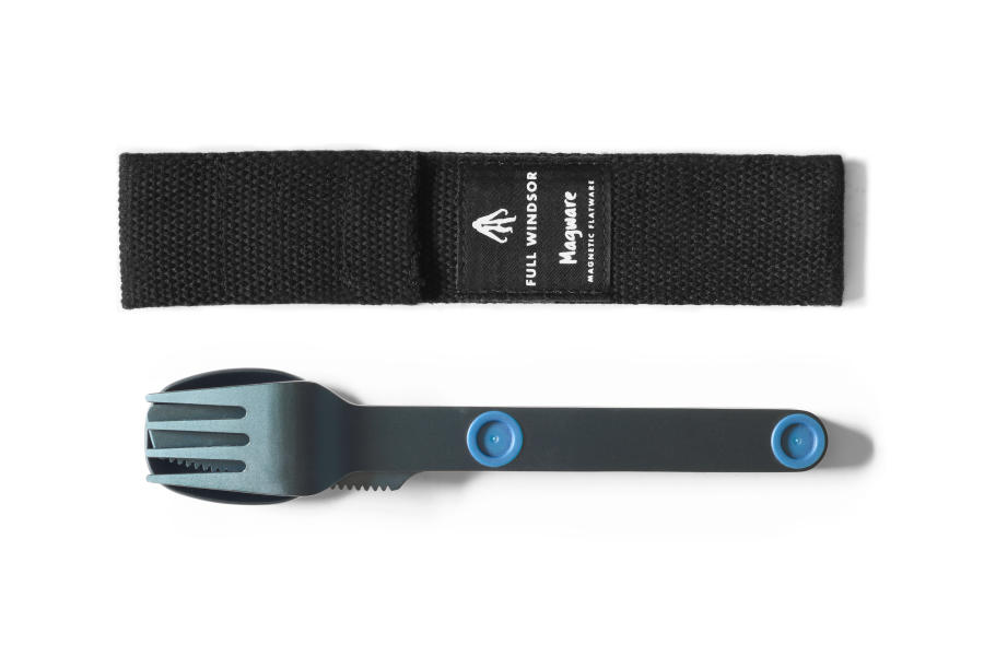 Premium Full Windsor Magware Magnetic Flatware Set - Single Piece in Elegant Blue | Perfect for Camping, Travel & Outdoor Dining