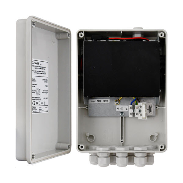SG64H Industrial 1000Mbps Gigabit Ethernet Switch with IP56 Waterproof Outdoor Enclosure, 2x Uplink Ports & 4x PoE Ports - Perfect for Outdoor Security Cameras, Wireless Access Points, and Industrial IoT Networks