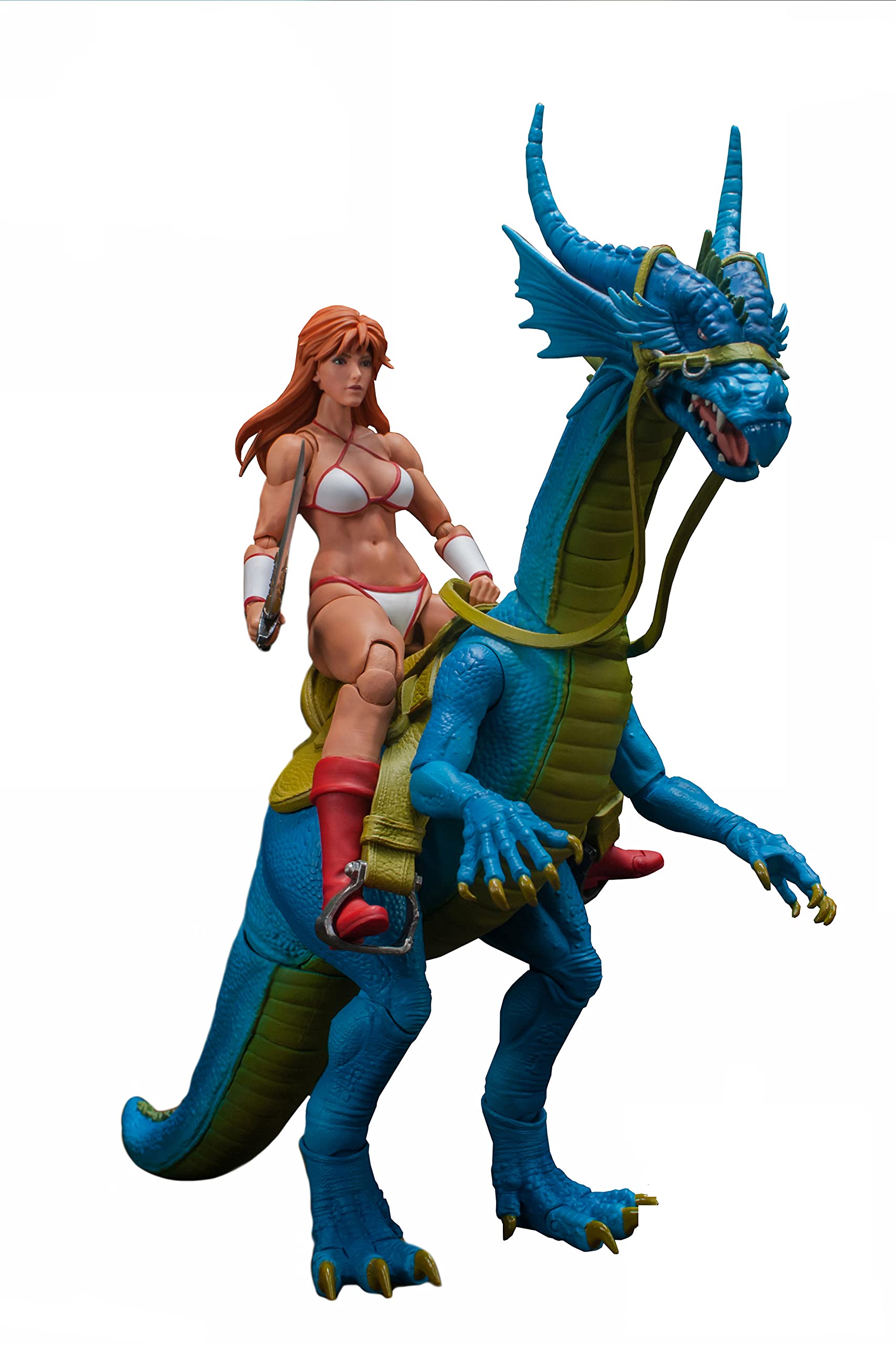Storm Collectibles Golden Axe Tyris Flare & Blue Dragon 1/12 Scale Action Figure - Perfect for Collectors and Gaming Enthusiasts - Display for Home, Office, or Gaming Room Decor