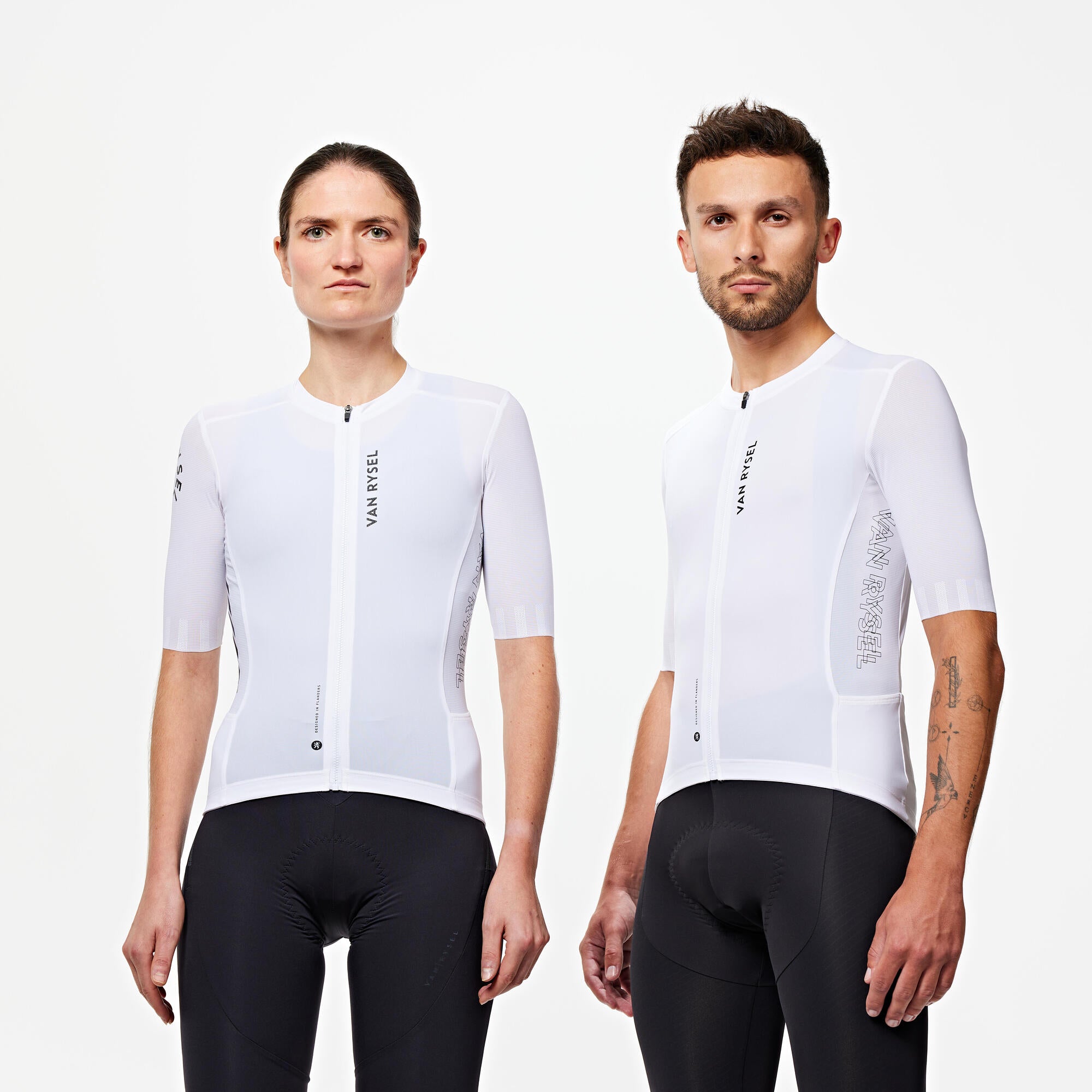 Van Rysel Unisex RCR 2 Short Sleeve Cycling Jersey - Breathable & Quick-Dry for Road Biking & Training - Perfect for Men & Women Cyclists