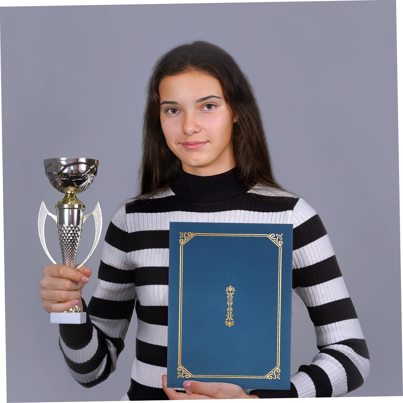 Alipis 4-Pack Blue Diploma Certificate Holders - A4 Document Folders for Awards, Diplomas & Important Papers | Perfect for Graduation, Office Organization & Professional Document Display