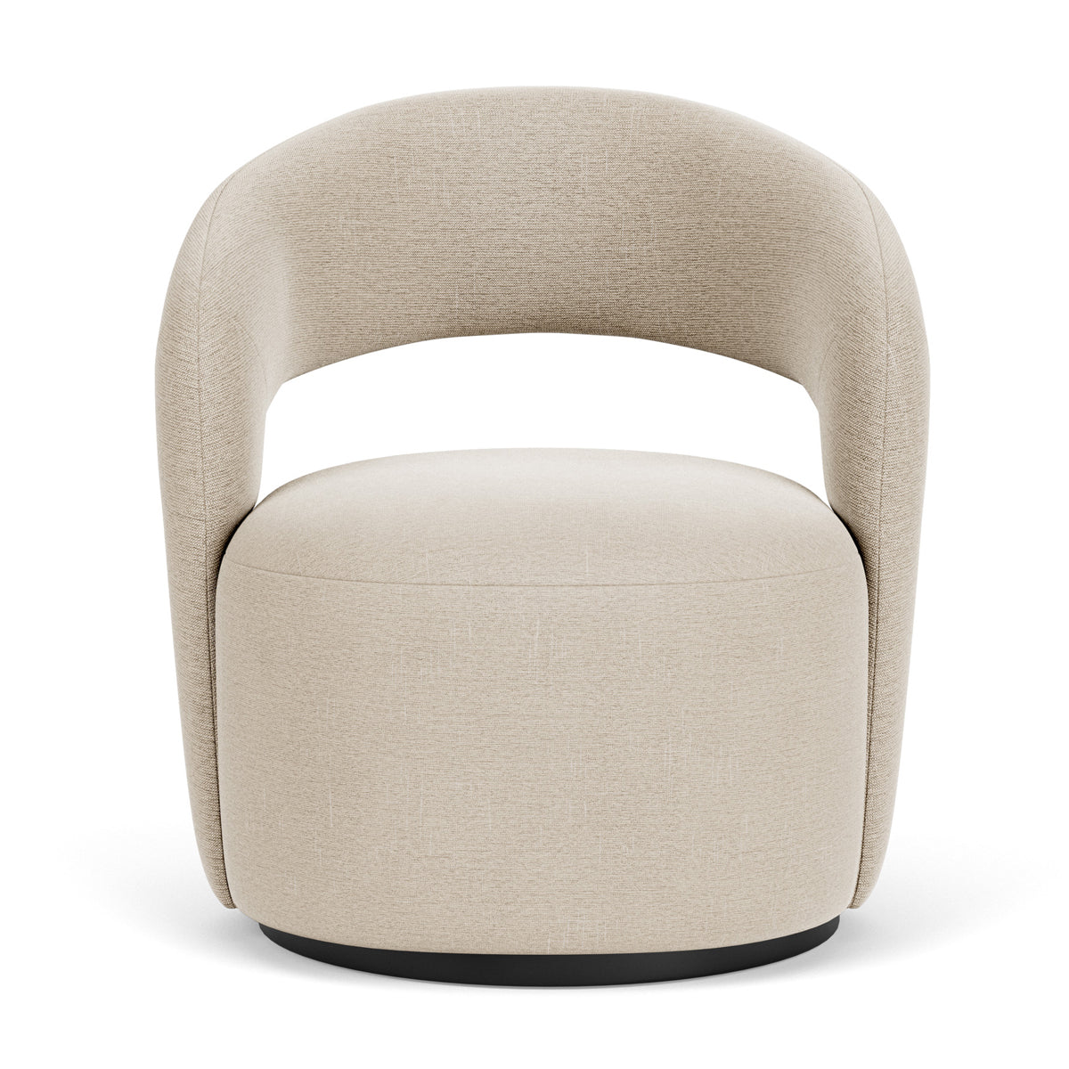 Stylish Judi Fabric Swivel Armchair - Modern Upholstered Accent Chair with 360° Rotation for Living Room, Bedroom or Office - Comfortable Lounge Seating for Home Decor