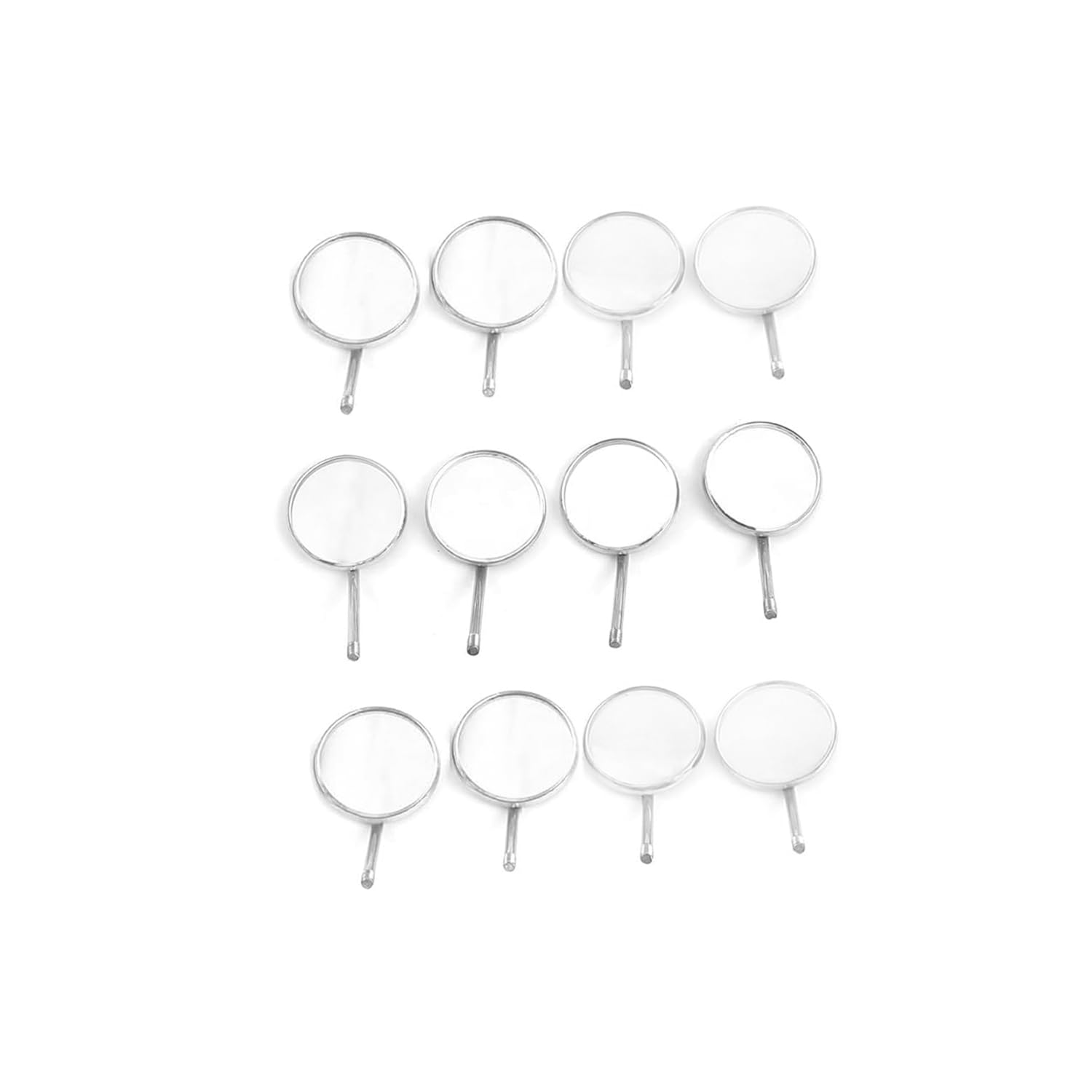 Premium #5 Cone Socket Dental Mouth Mirrors - Pack of 12 - Professional Dental Instruments for Dentists & Hygienists - Ideal for Oral Exams, Cleanings & Dental Procedures