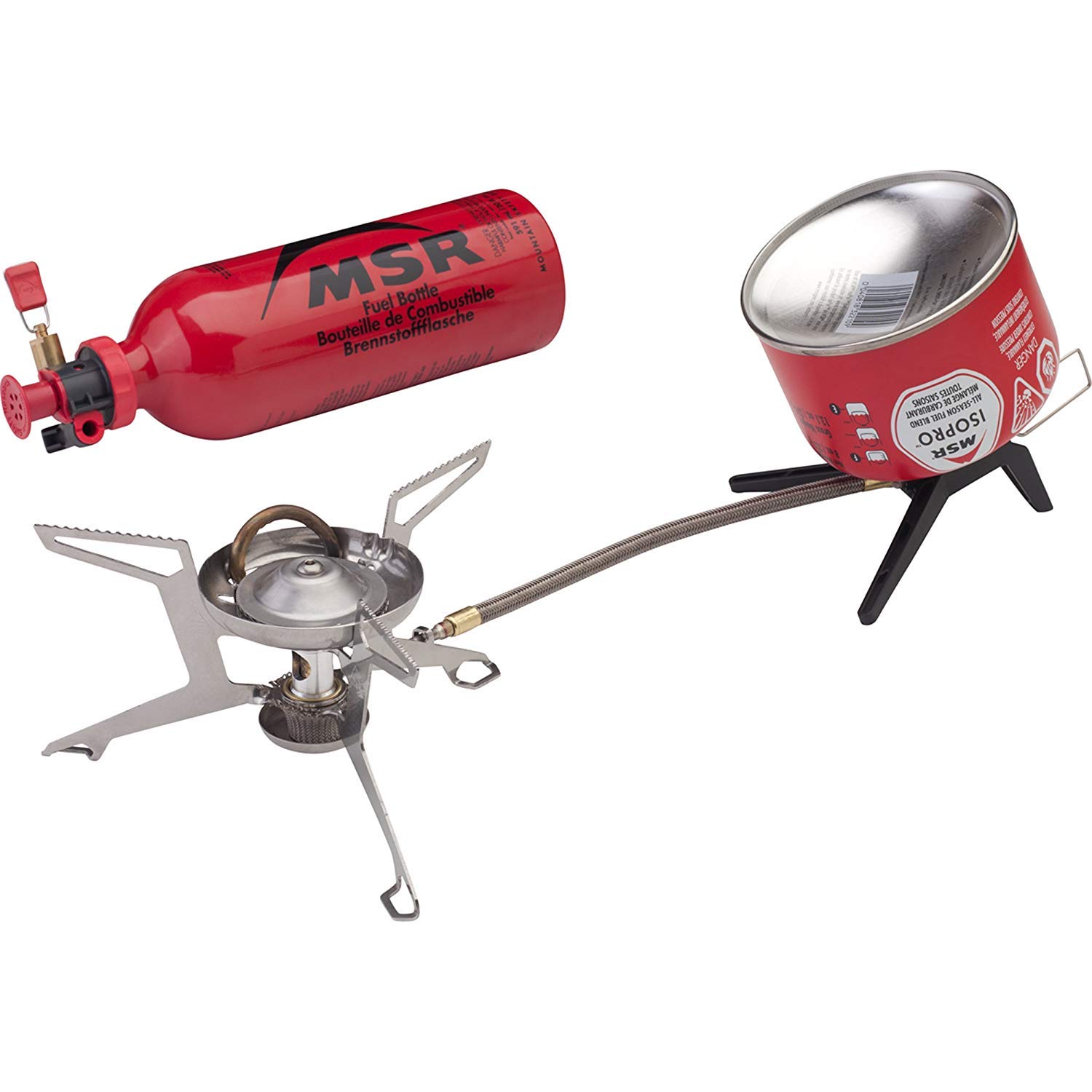 MSR WhisperLite Universal Compact Hybrid Fuel Camping Stove - Lightweight Backpacking Stove for Outdoor Cooking, Hiking & Survival Gear - Perfect for Camping, Backpacking & Emergency Preparedness