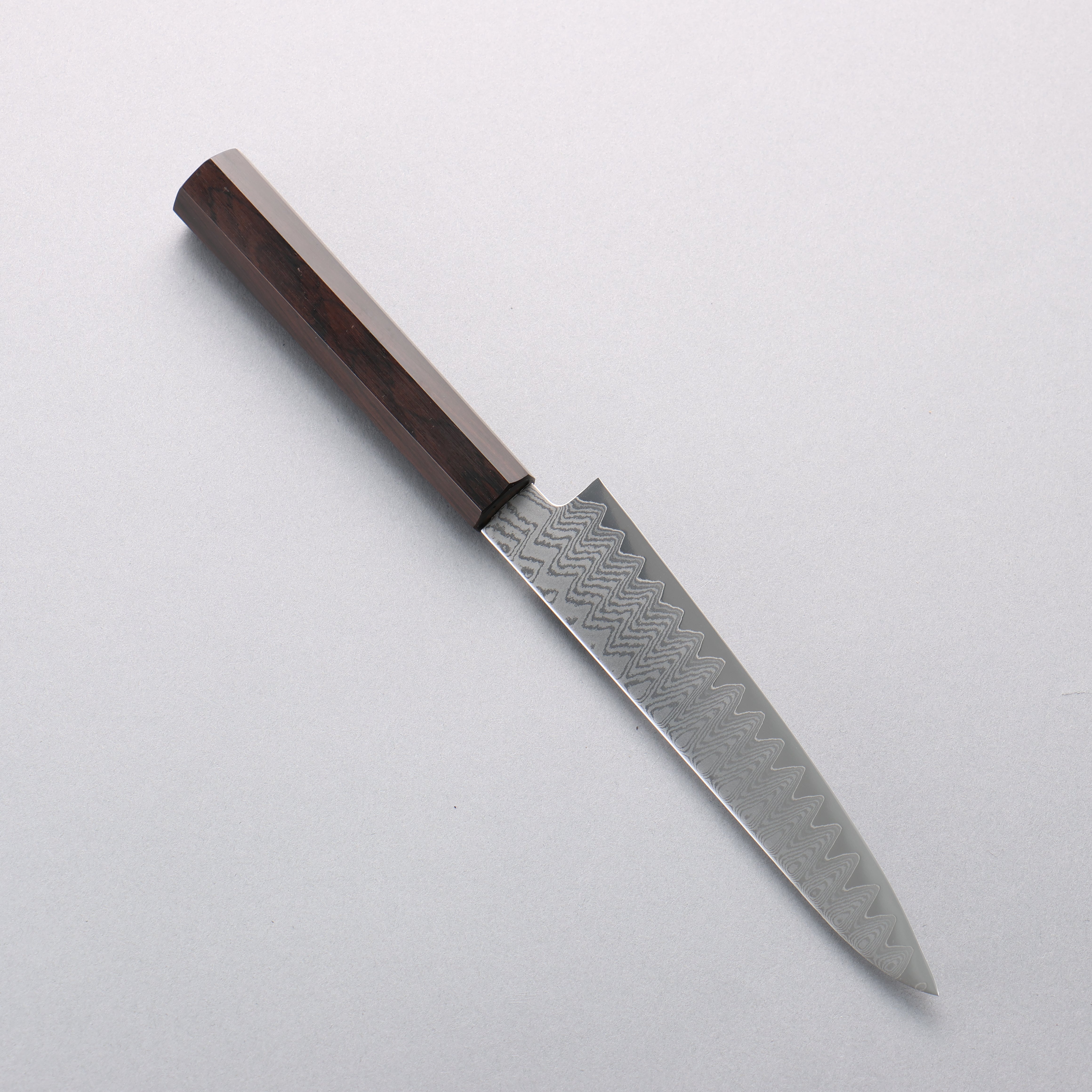 Premium Kanjyo VG10 Damascus Steel Petty Utility Knife 150mm - Japanese Chef Knife with Ebony Wood Handle - Perfect for Slicing, Dicing & Precision Kitchen Tasks