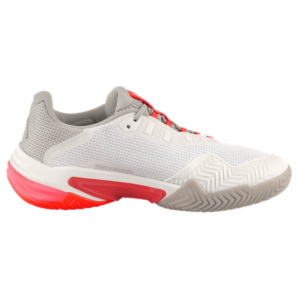 Adidas Women's Barricade 13 Tennis Shoes - Cloud White/Lucid Red | Lightweight & Durable Court Shoes for Women | Perfect for Tennis, Training & Casual Wear