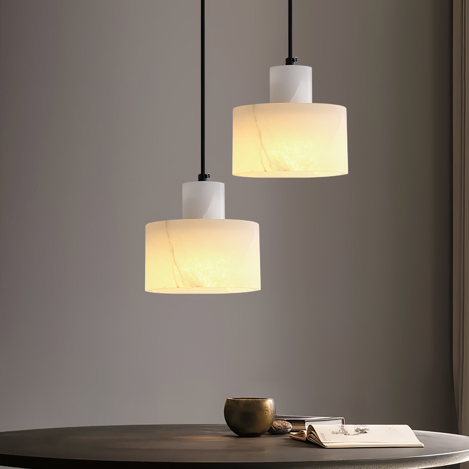 Modern Cyls Pendant Lamp - Sleek Hanging Light Fixture for Kitchen Island, Dining Room & Bedroom Decor - Energy Efficient LED Ceiling Light