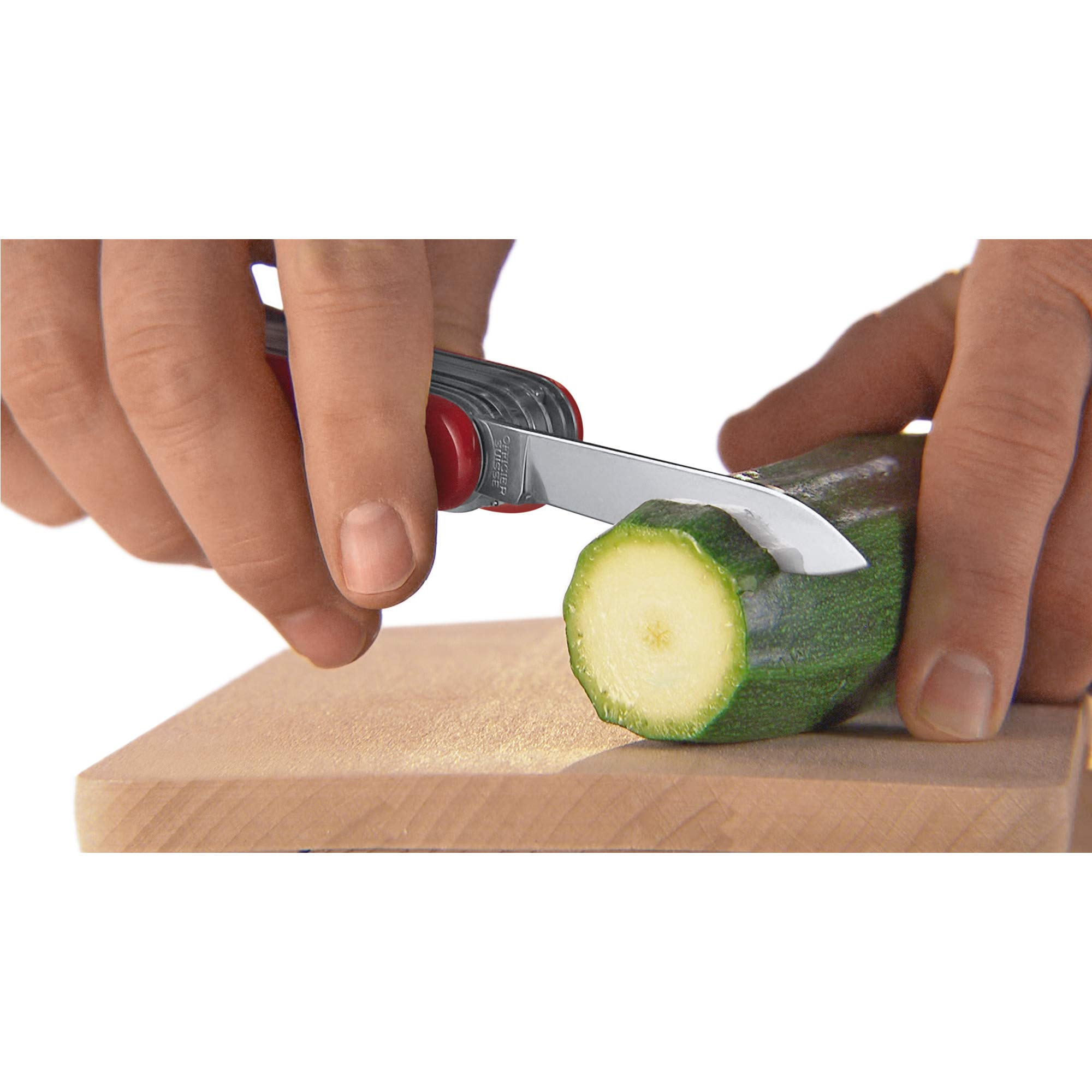 Victorinox Huntsman Swiss Army Pocket Knife - Lightweight Multitool with 15 Functions, Large Blade, Corkscrew, Can Opener - Navy Camouflage - Perfect for Camping, Hiking & Everyday Carry (EDC)