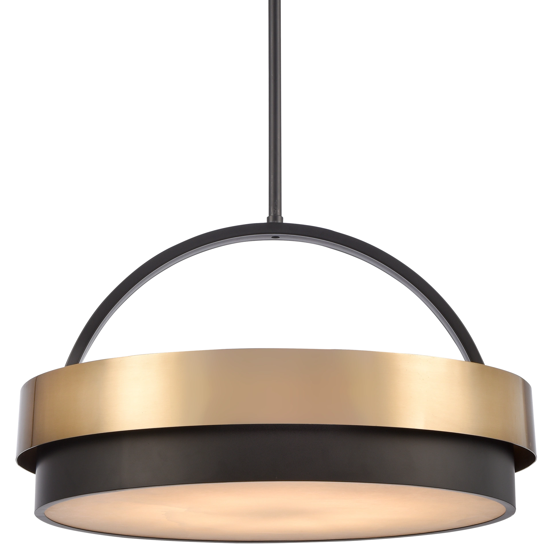 Coburg 4L/6L Dual Mount Pendant Light Fixture - Brass Finish Ceiling Lamp for Dining Room, Kitchen Island & Bedroom Lighting