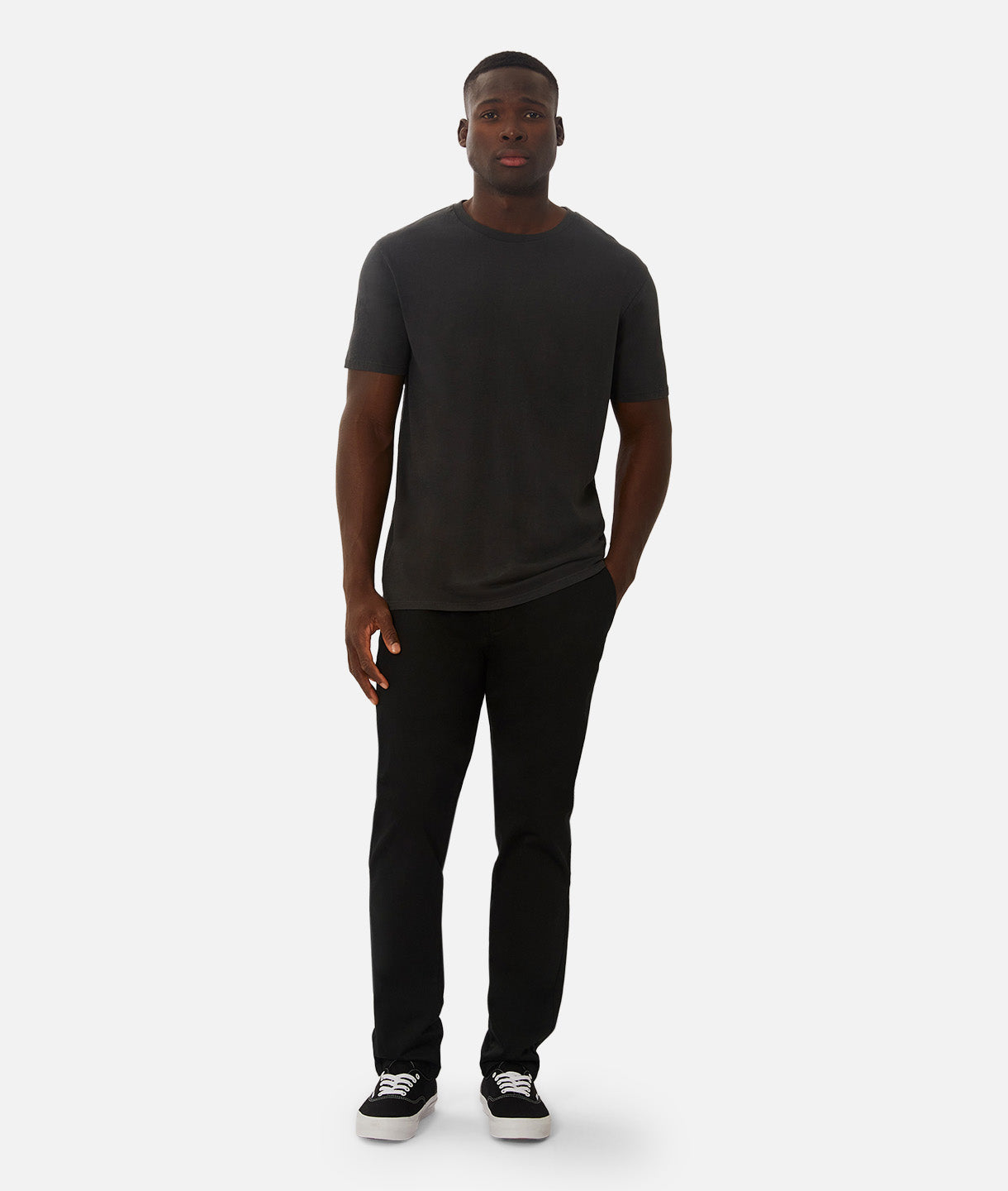 Premium Classic Cotton T-Shirt for Men - Soft Basic Tee in PD Black | Casual Wear, Layering & Everyday Comfort