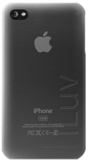 iLuv SILK Soft Coated Opaque Acrylic Case for iPhone 4 - Black - Compatible with AT&T iPhone - Slim Protective Cover for Everyday Use & Travel