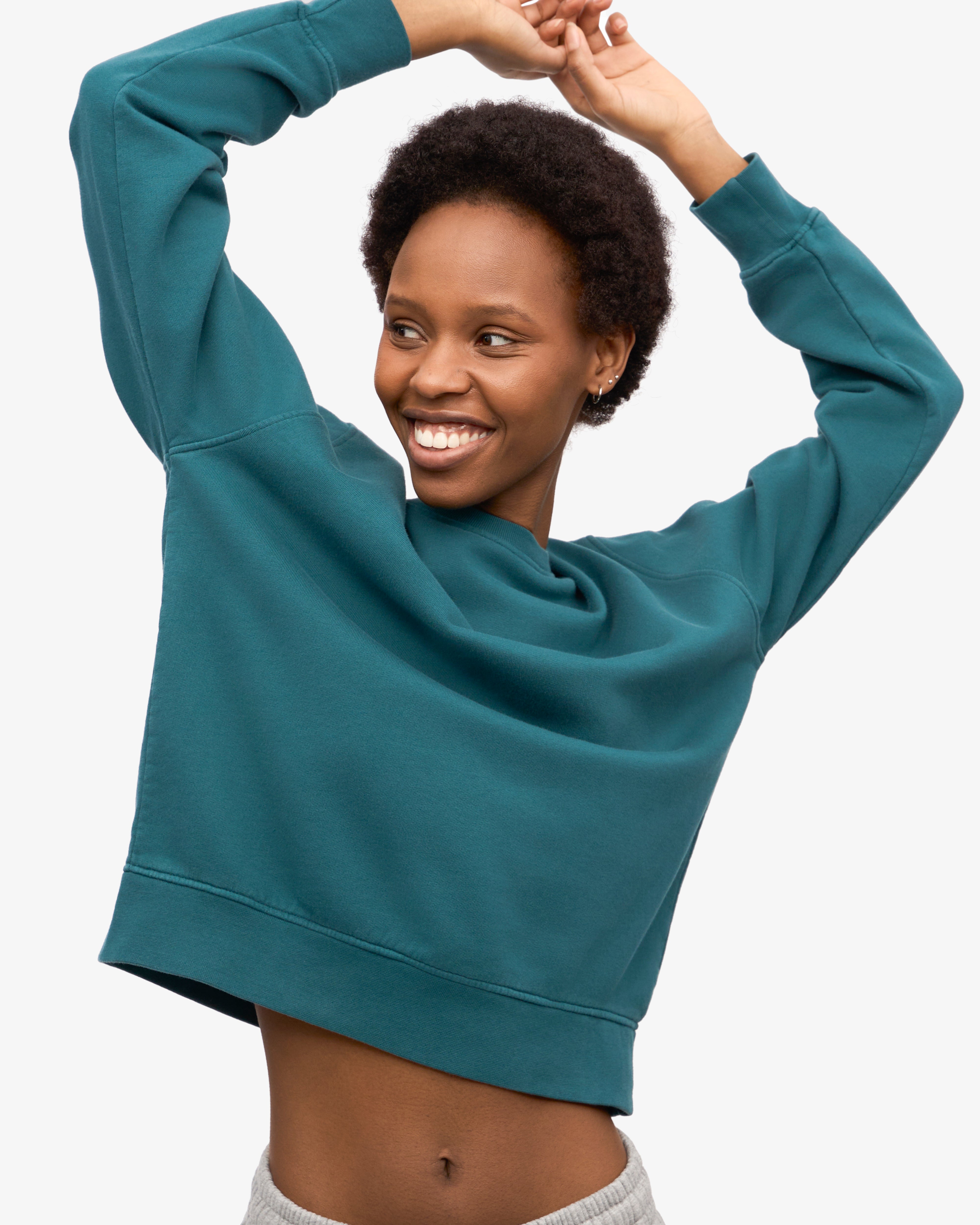 Organic Cotton Women's Classic Crew Neck T-Shirt - Ocean Green | Comfortable & Eco-Friendly Casual Wear for Everyday Outfits