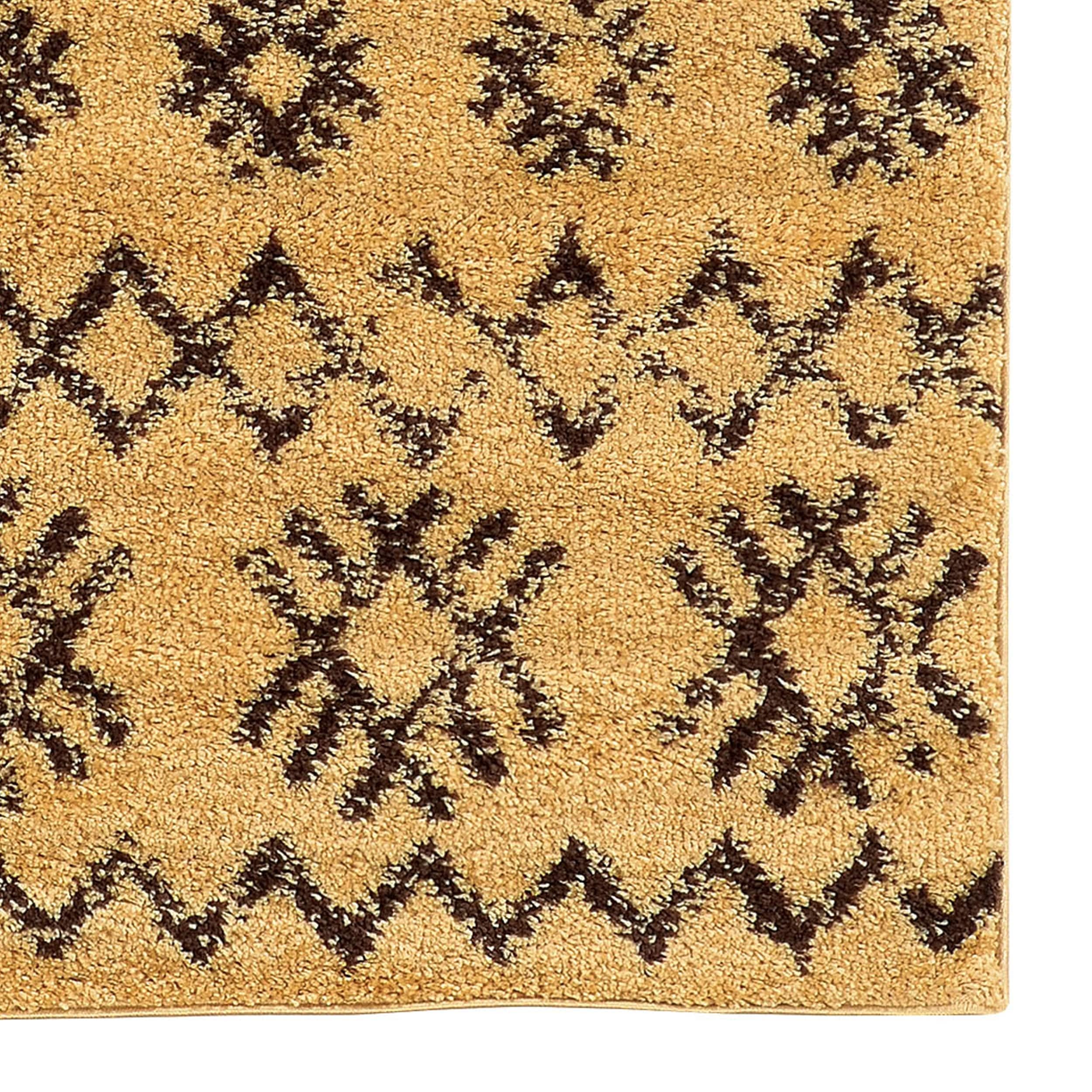 Linon Moroccan Mekenes Rug Ivory/Black 8' x 10' - Handmade Boho Area Rug for Living Room, Bedroom & Home Decor