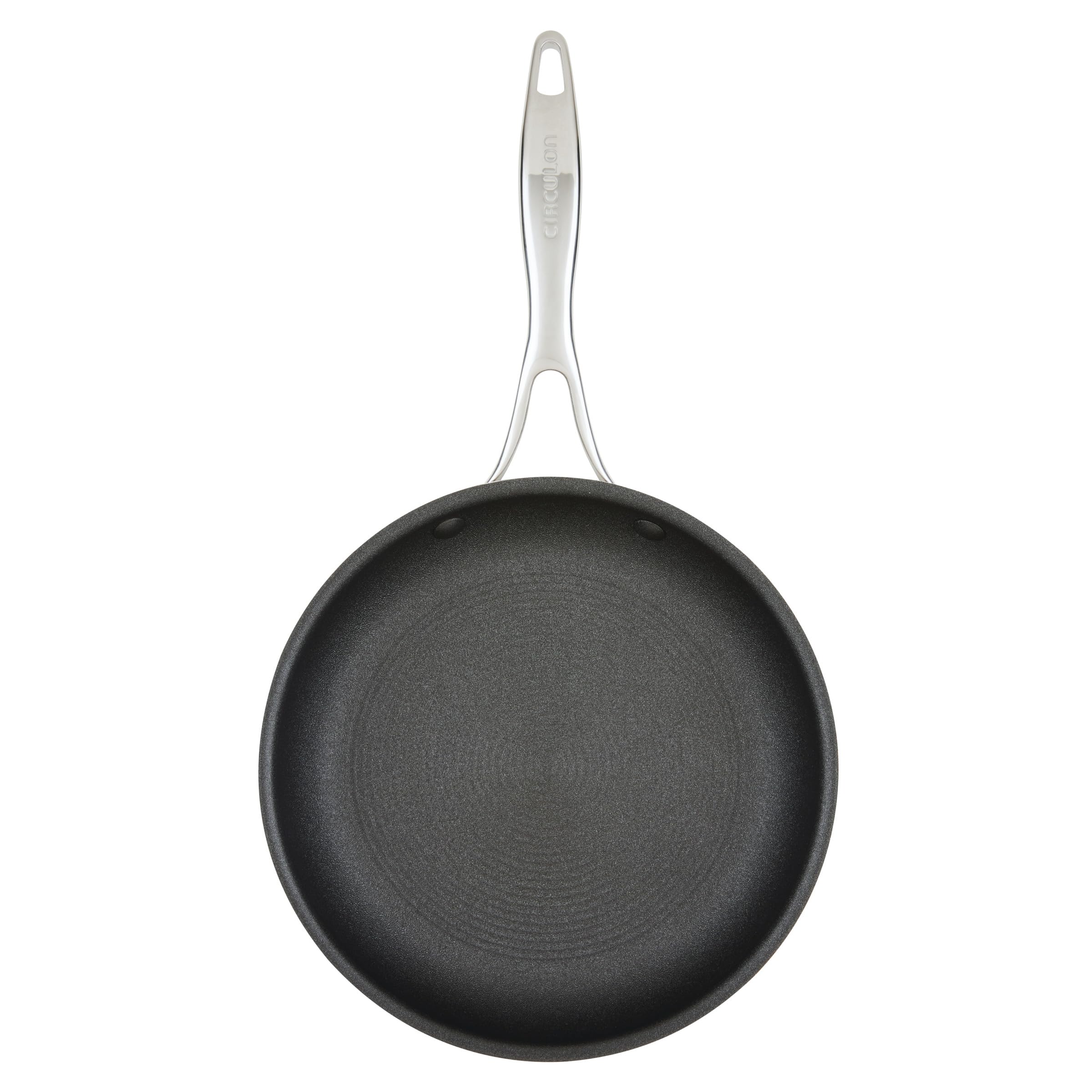 Circulon C1 Series 10-Inch Nonstick Induction Fry Pan - Stainless Steel Cookware with ScratchDefense Technology, Metal Utensil Safe & Oven Safe - Perfect for Searing, Frying & Everyday Cooking