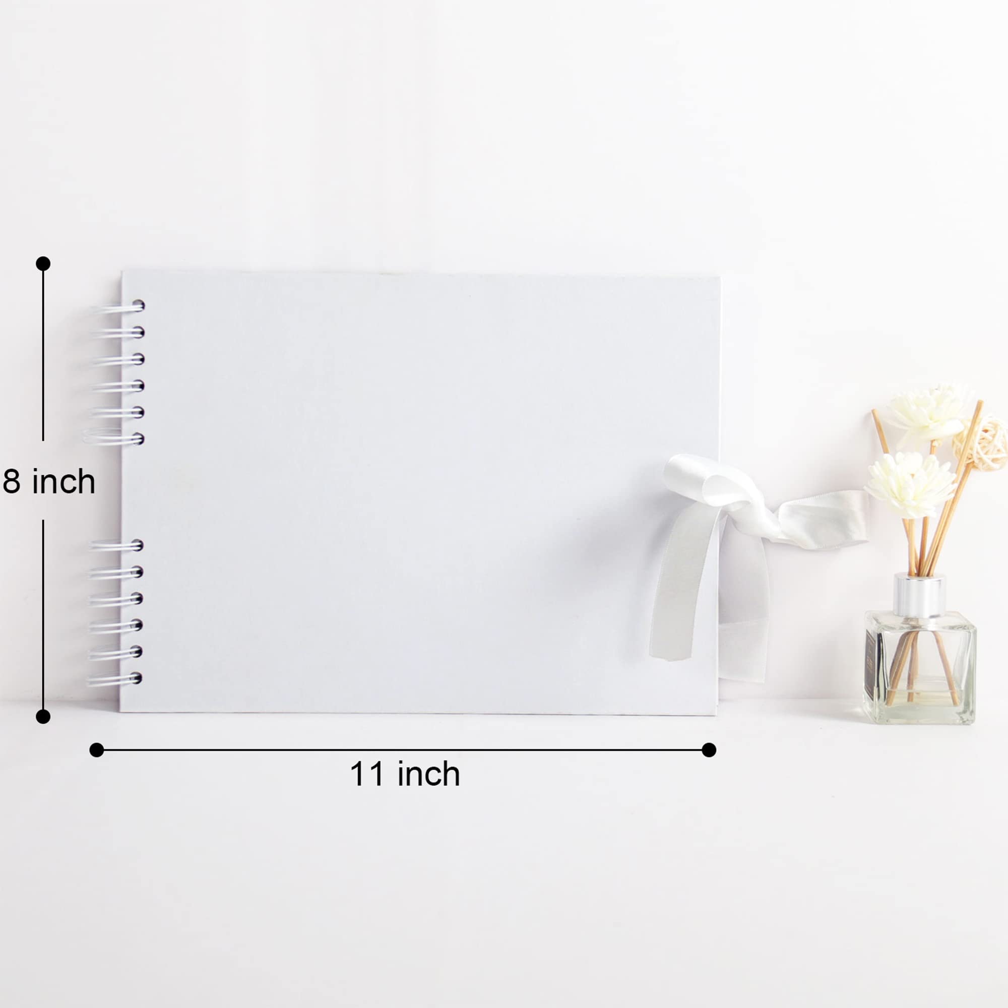 Vienrose DIY Scrapbook Photo Album Set - 11x8 Inches Hardcover Memory Book with 80 White Pages - Perfect for Wedding, Birthday, Christmas & Mother's Day Gift Ideas - Creative Scrapbooking for Special Occasions & Family Memories