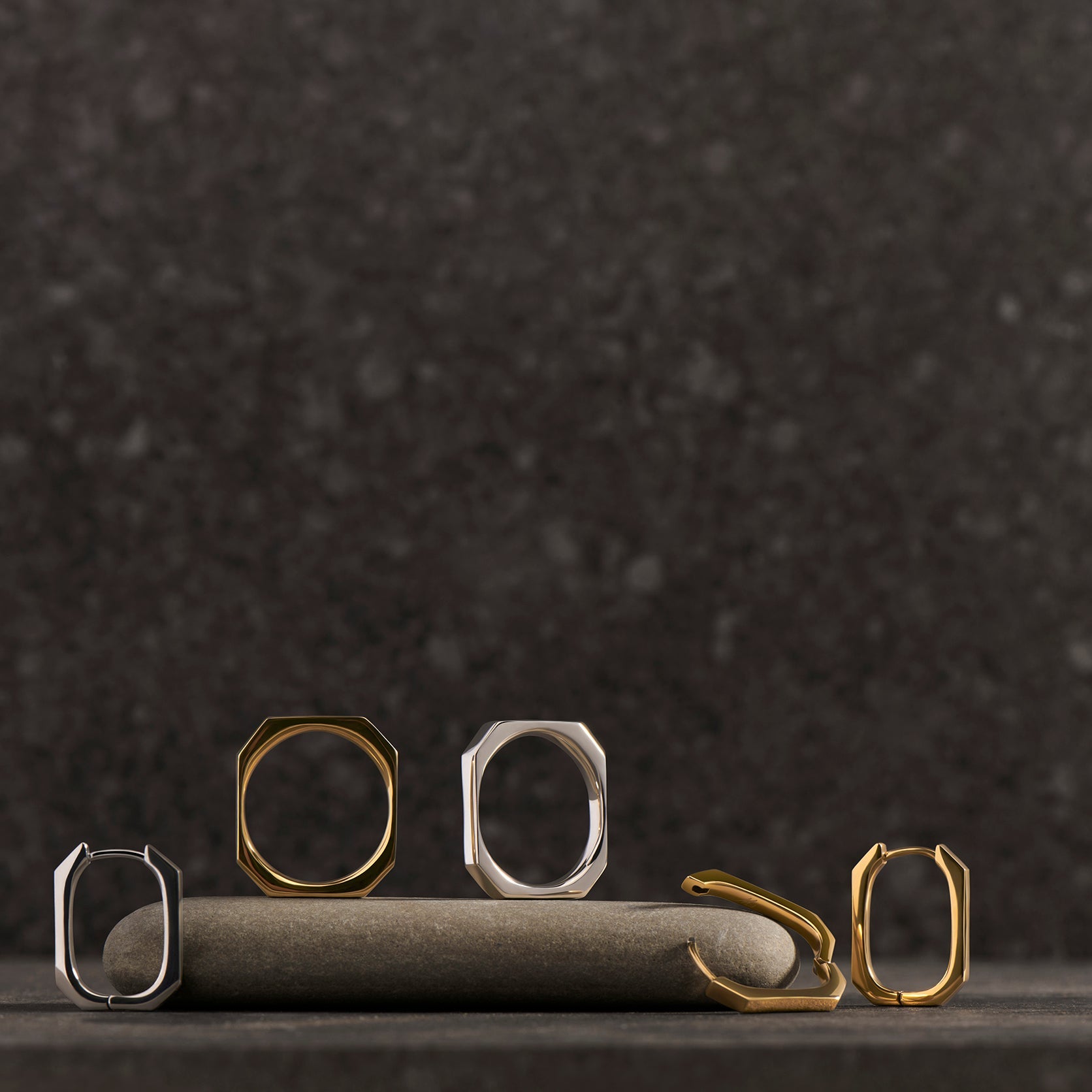 Axel Huggie Hoop Earrings for Women - Gold Plated Small Huggie Hoops - Minimalist Dainty Everyday Earrings for Work, Date Night & Gifting