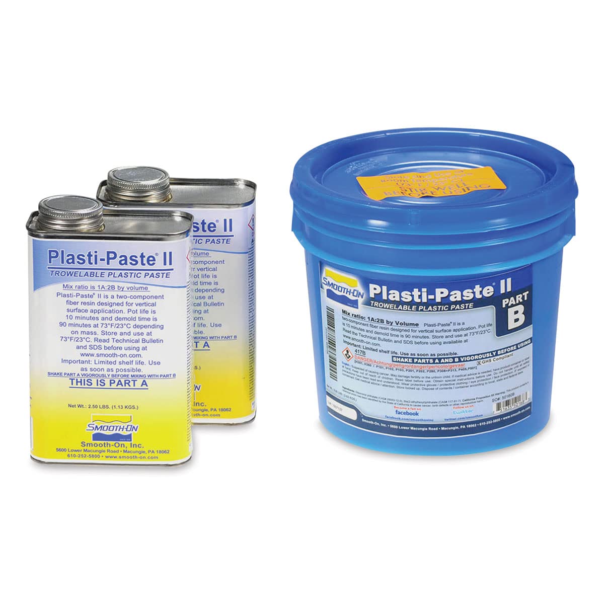 Plasti-Paste II - Trowelable Plastic Repair Paste - 1 Gallon Tan - Ideal for DIY Home Repairs, Automotive Body Work & Marine Applications