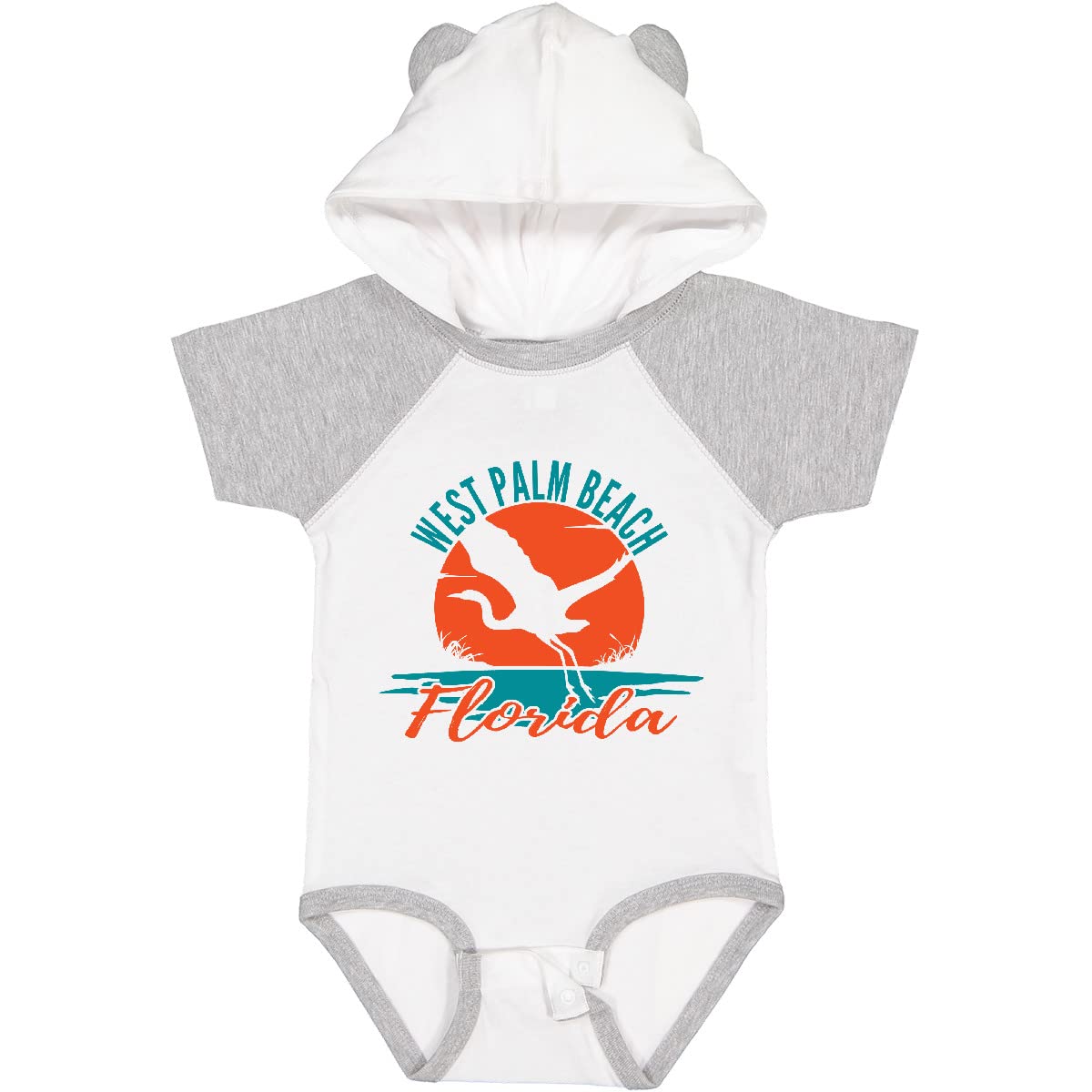 Inktastic West Palm Beach Florida Vacation Baby Bodysuit - Cute Florida Souvenir Outfit for Infants & Toddlers - Perfect for Beach Trips, Family Photos & Vacation Memories