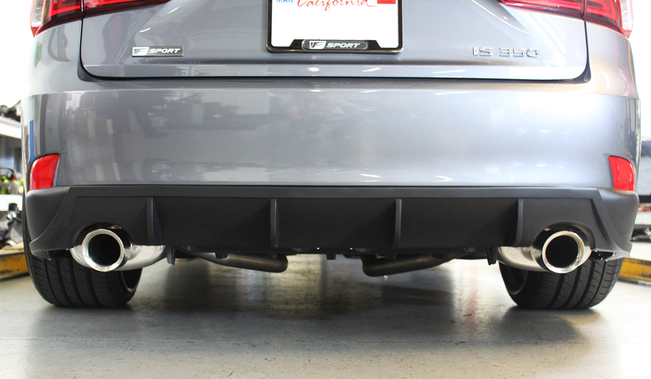 2014-2016 Lexus IS250 IS350 Rear Diffuser Matte Black KB31002MB - Upgrade Your Car's Rear Styling for a Sporty Look