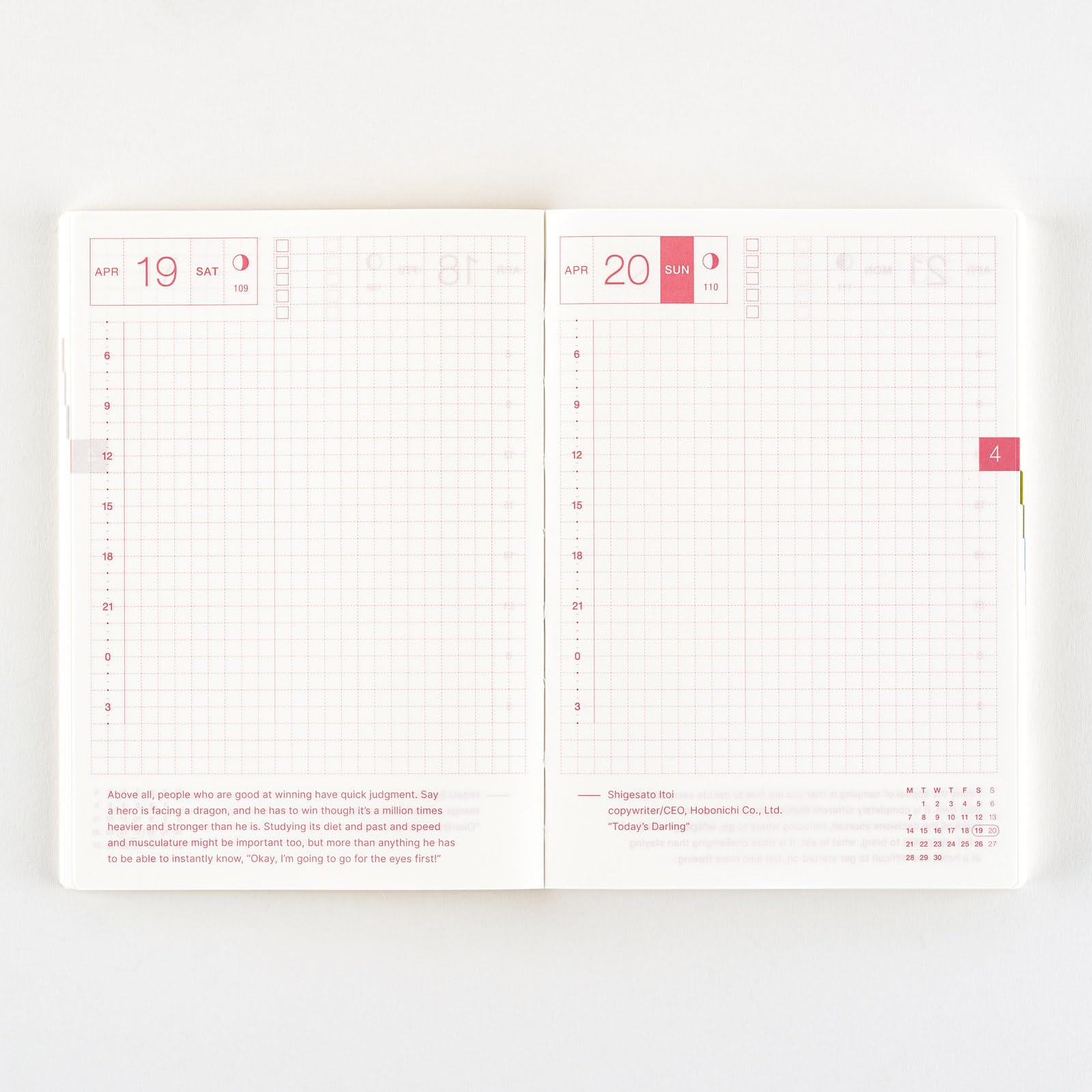 Hobonichi Techo 2025 Original Planner - English Version A6 Size with January & Monday Start | Perfect for Daily Journaling, Work Scheduling & Personal Organization