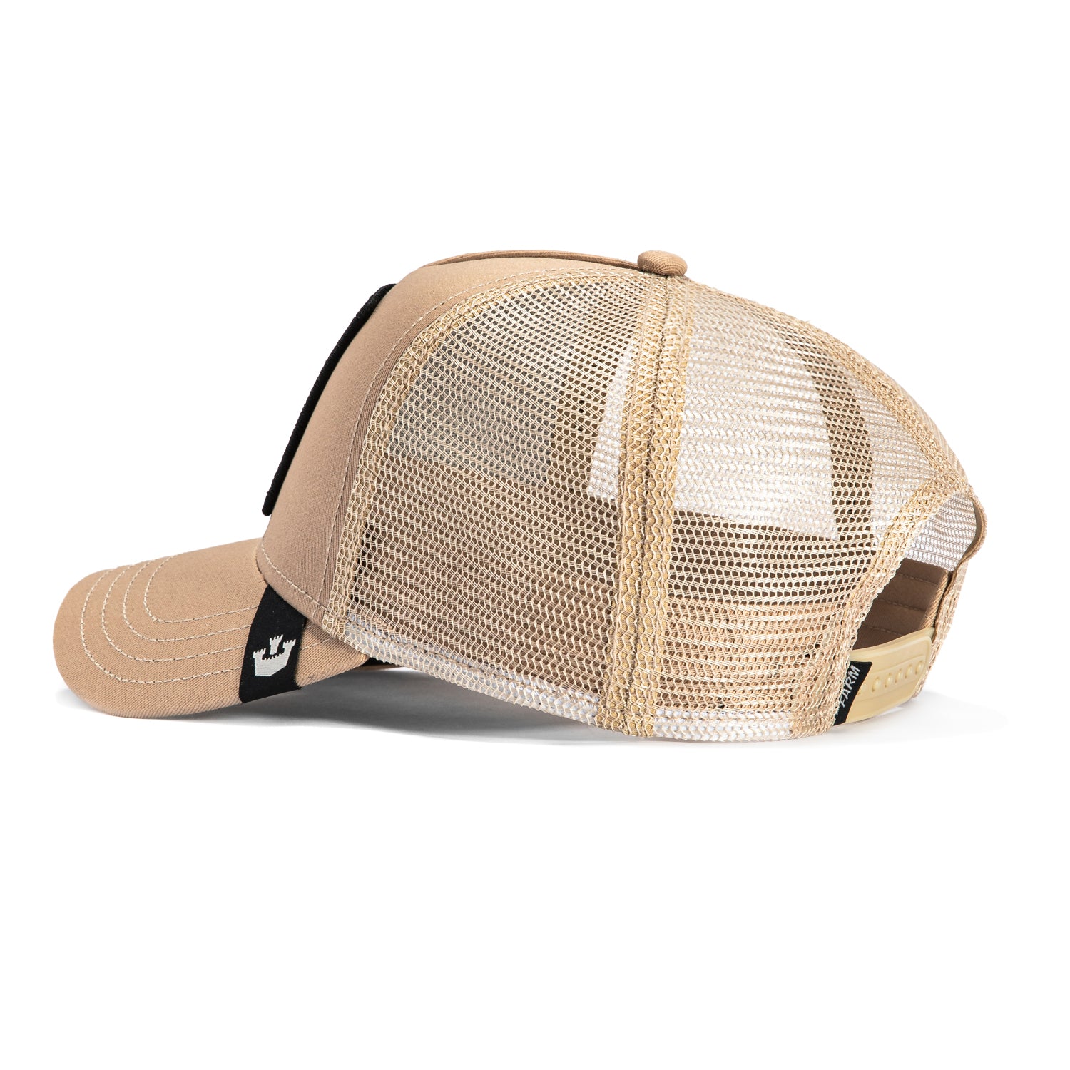 Goorin Bros The Doberman Beware Adjustable Trucker Snapback Hat for Men & Women - Tan Baseball Cap for Outdoor Activities, Sports & Casual Wear