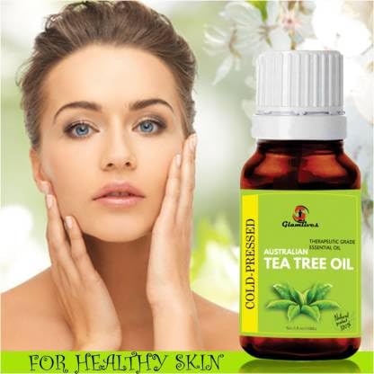Glamlives 100% Pure Australian Tea Tree Essential Oil - 15ml for Skin Care, Acne Treatment & Aromatherapy | Natural Remedy for Hair, Face & Nails